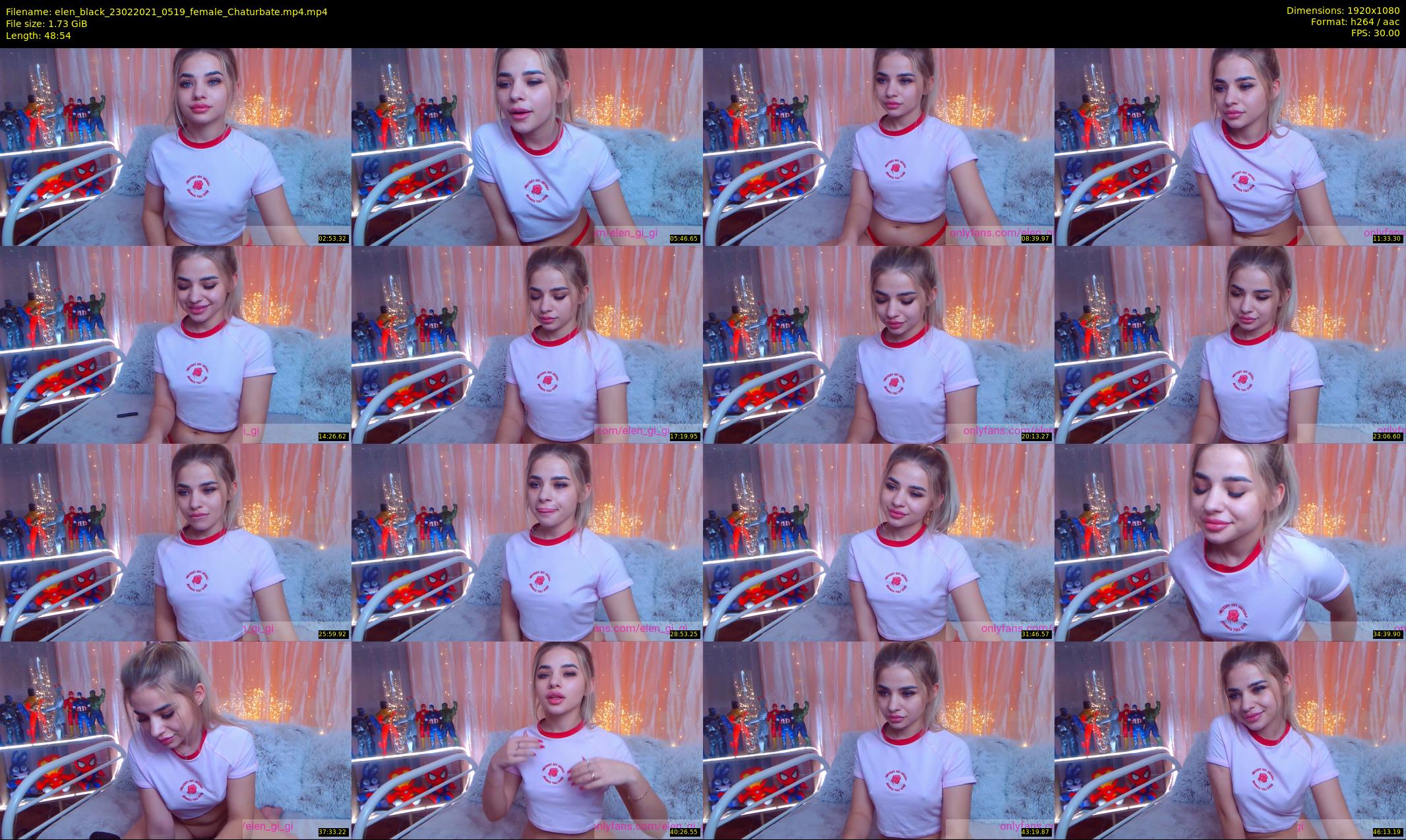 elen_black — 49 minute Chaturbate female cam show recording, 1080p, Feb 23, 2021