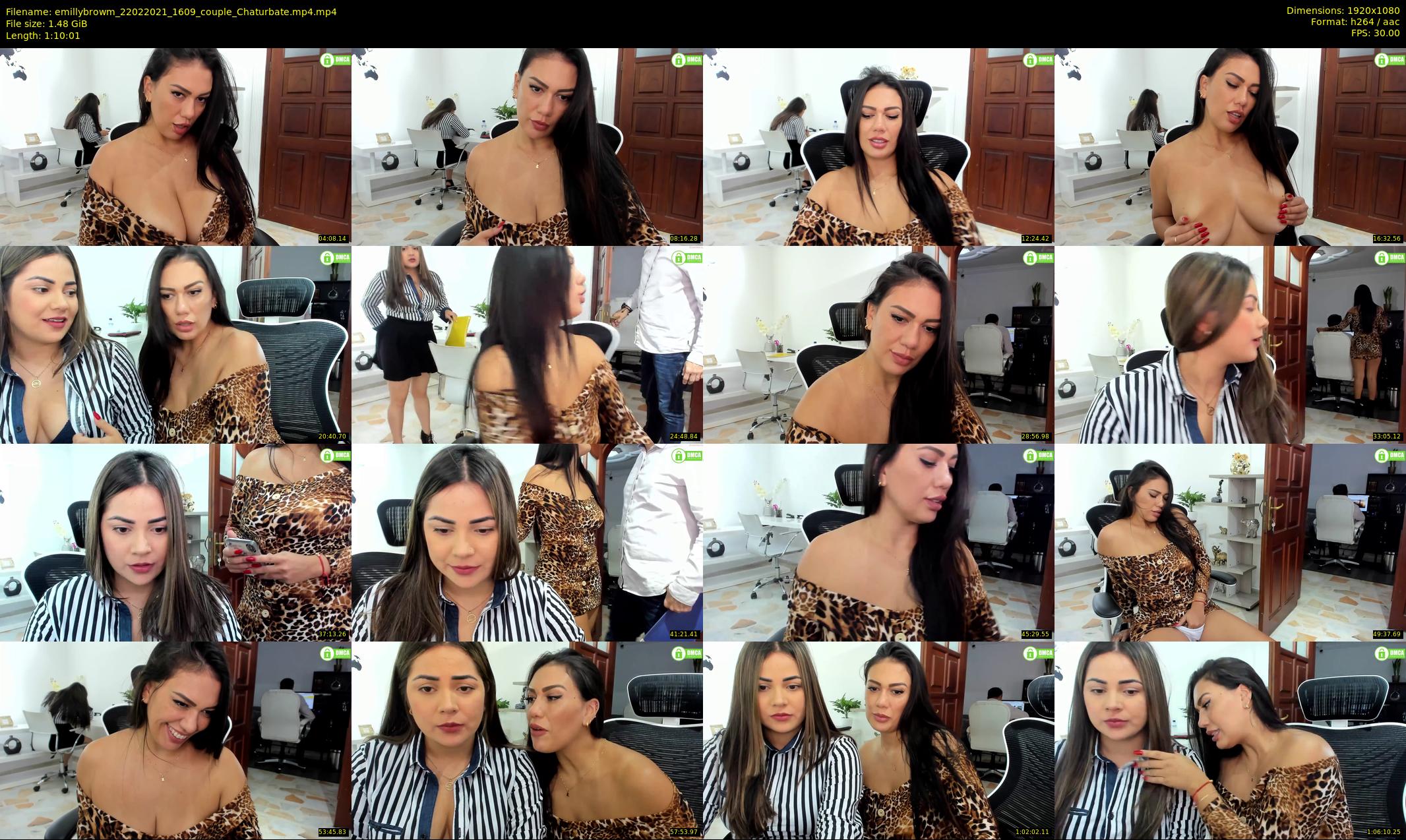 emillybrowm — 71 minute Chaturbate couple cam show recording, 1080p, Feb 22, 2021