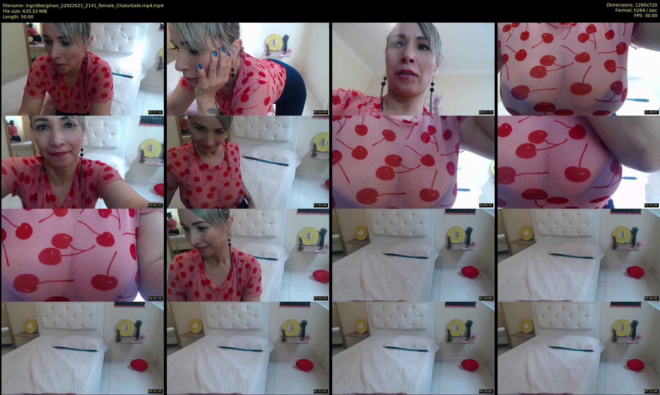 ingridbergman — 50 minute Chaturbate female cam show recording, 720p, Feb 22, 2021