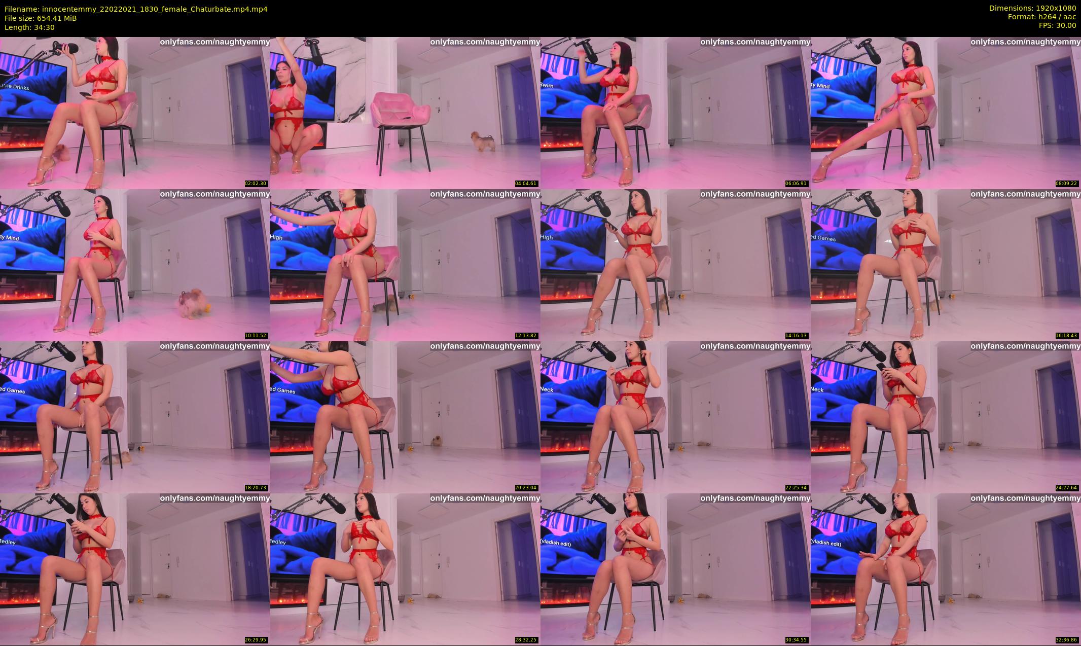 innocentemmy — 35 minute Chaturbate female cam show recording, 1080p, Feb 22, 2021