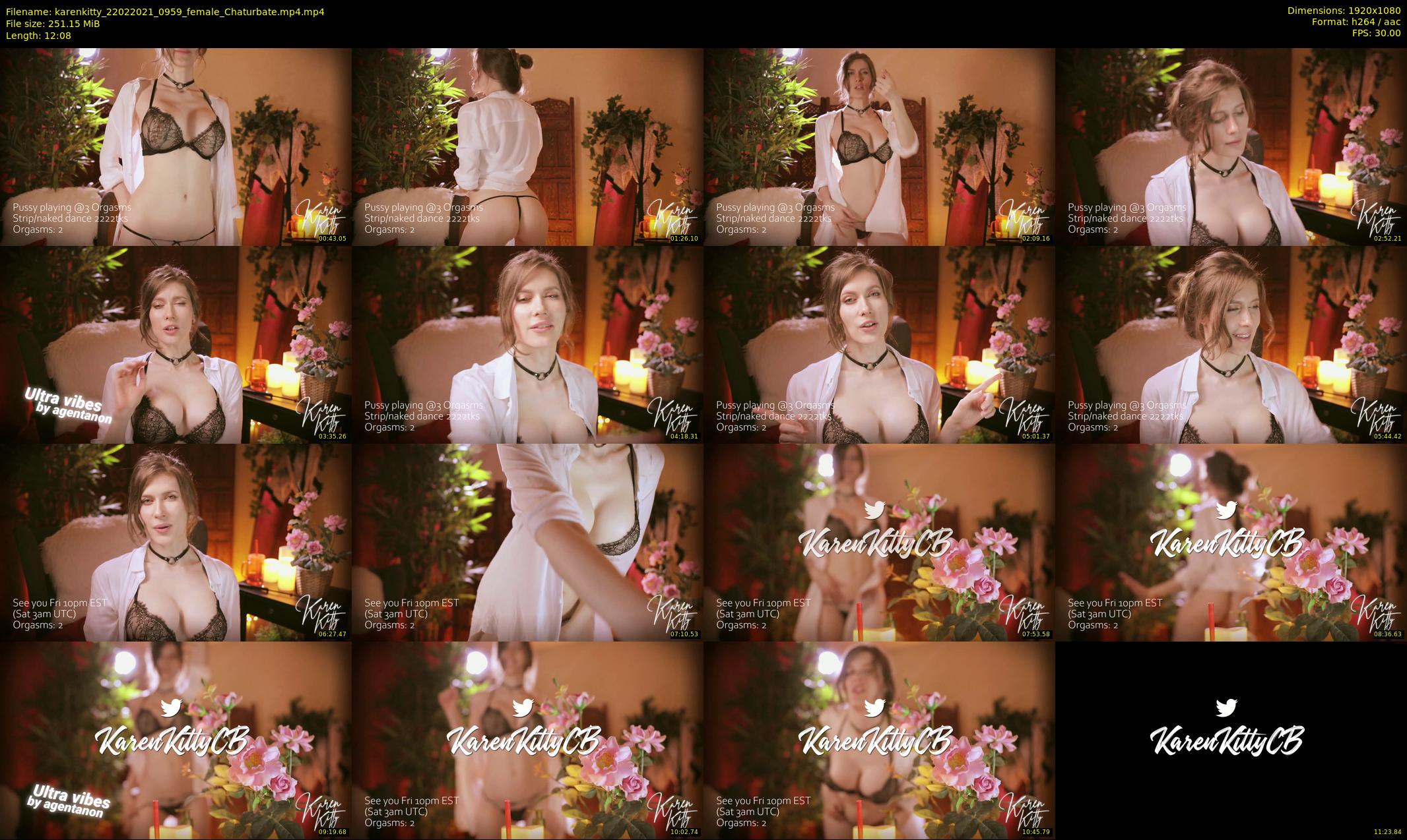 karenkitty — 13 minute Chaturbate female cam show recording, 1080p, Feb 22, 2021