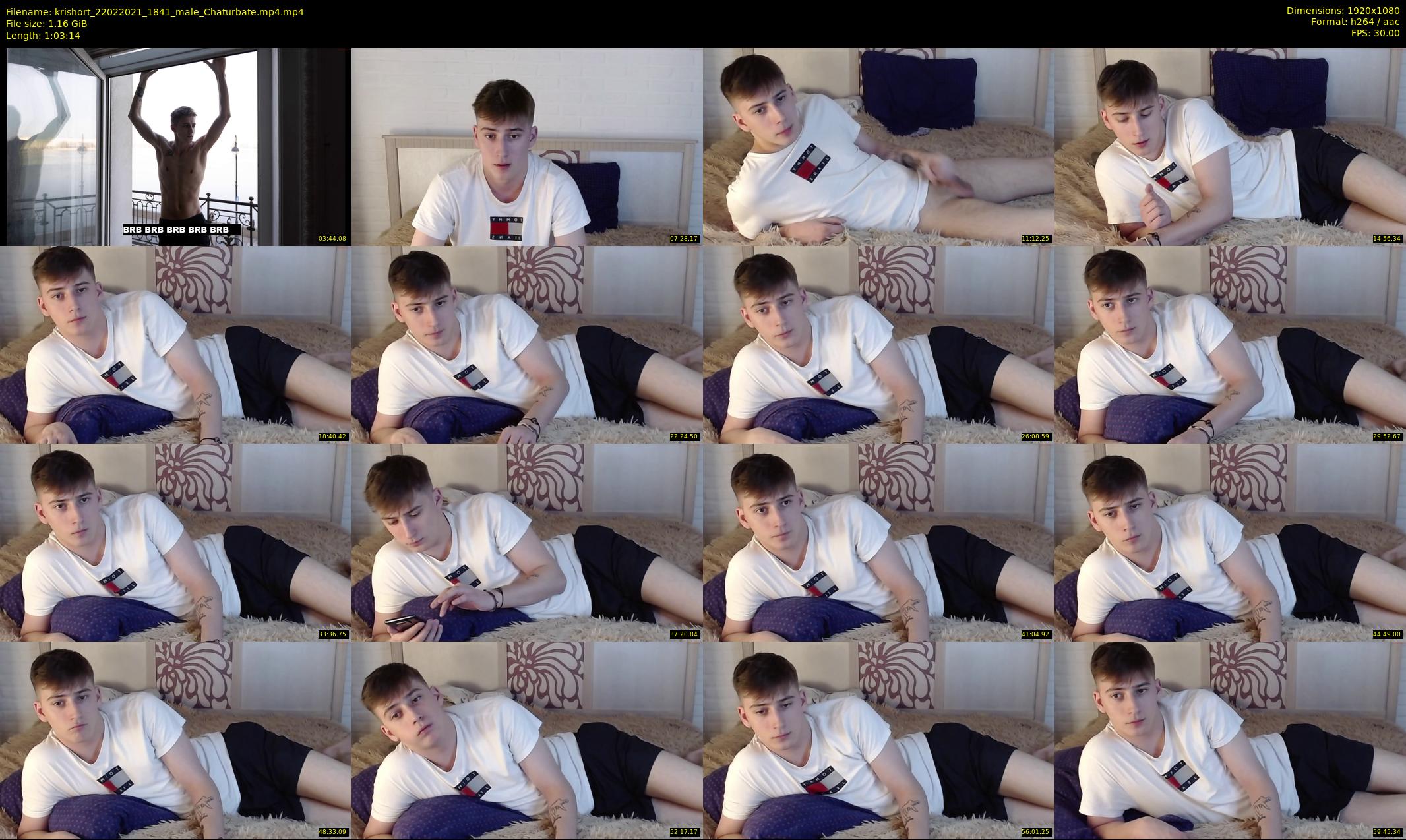 krishort — 64 minute Chaturbate male cam show recording, 1080p, Feb 22, 2021