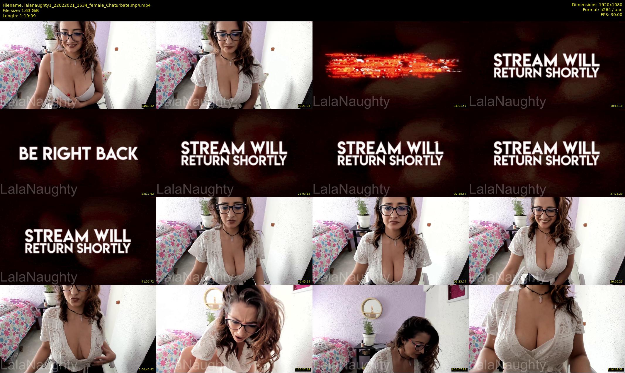 lalanaughty1 — 80 minute Chaturbate female cam show recording, 1080p, Feb 22, 2021
