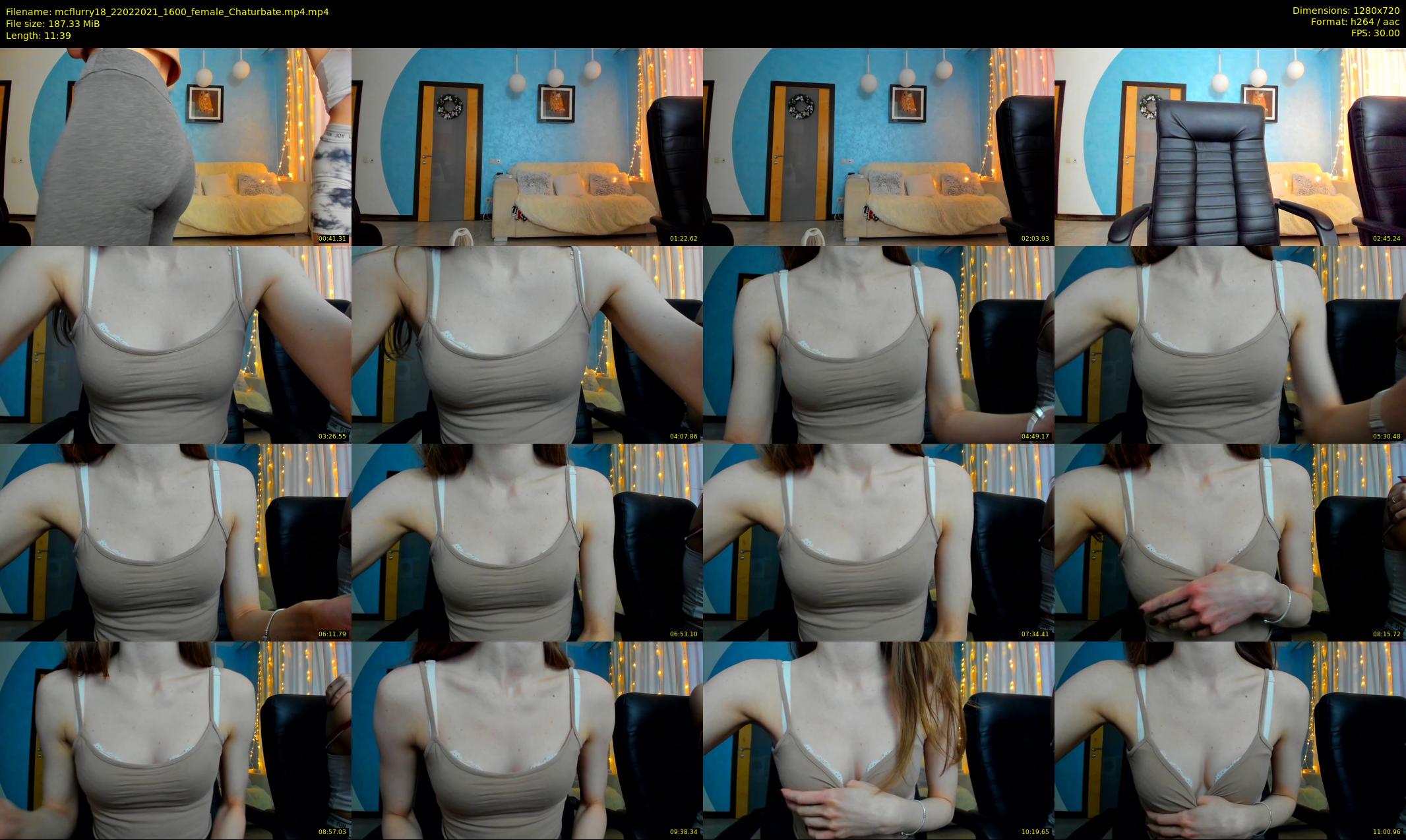 mcflurry18 — 12 minute Chaturbate female cam show recording, 720p, Feb 22, 2021