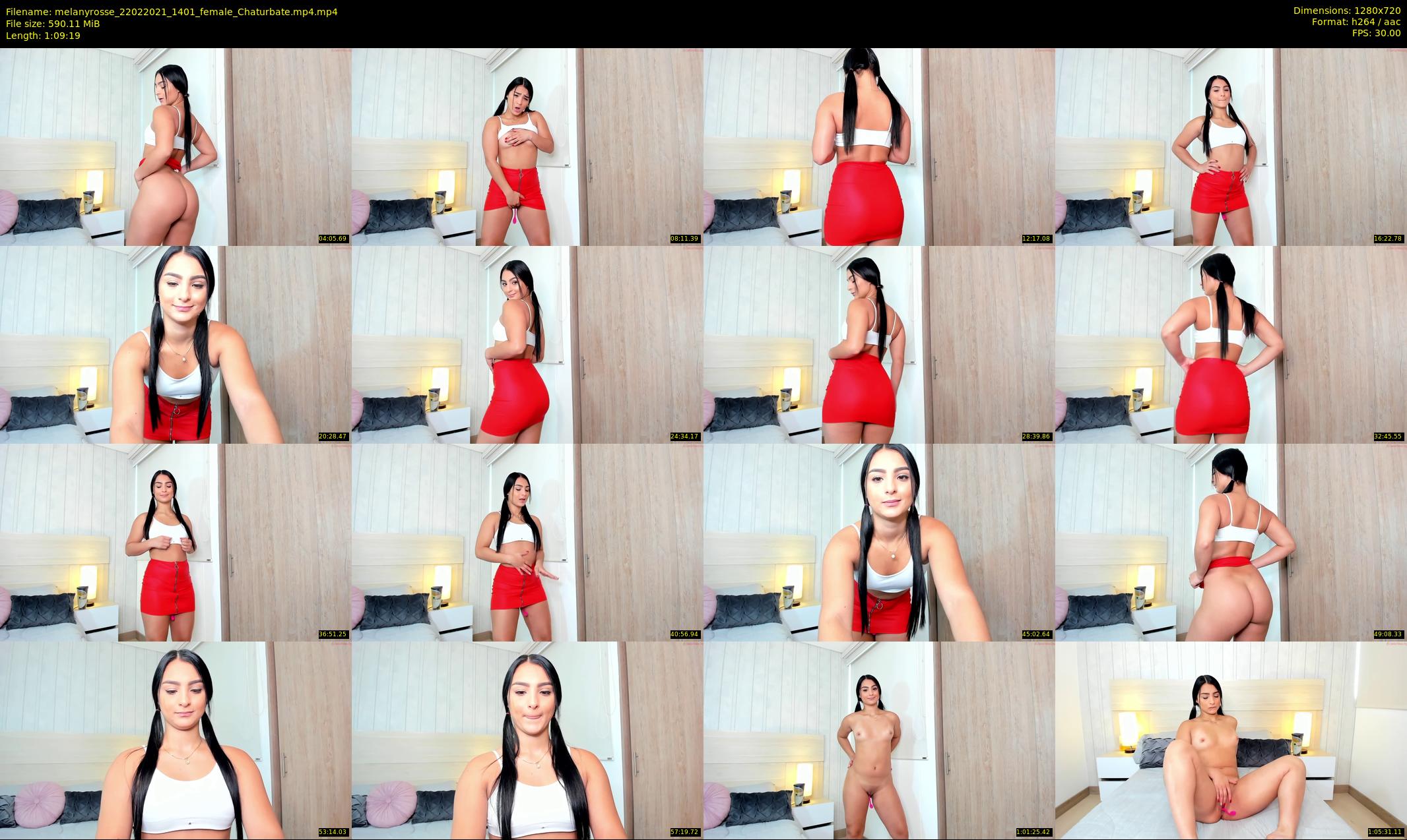 melanyrosse — 70 minute Chaturbate female cam show recording, 720p, Feb 22, 2021