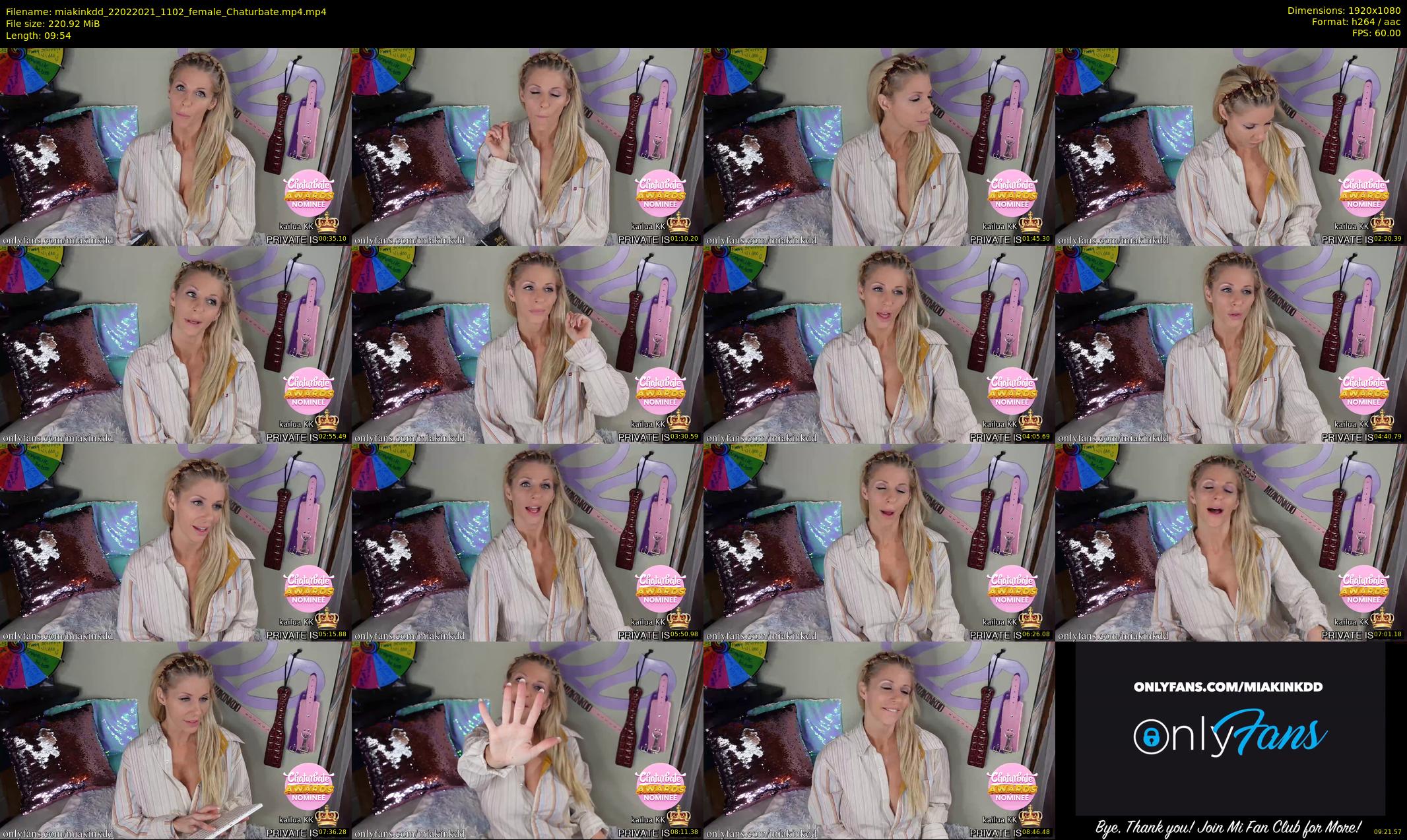 miakinkdd — 10 minute Chaturbate female cam show recording, 1080p, Feb 22, 2021