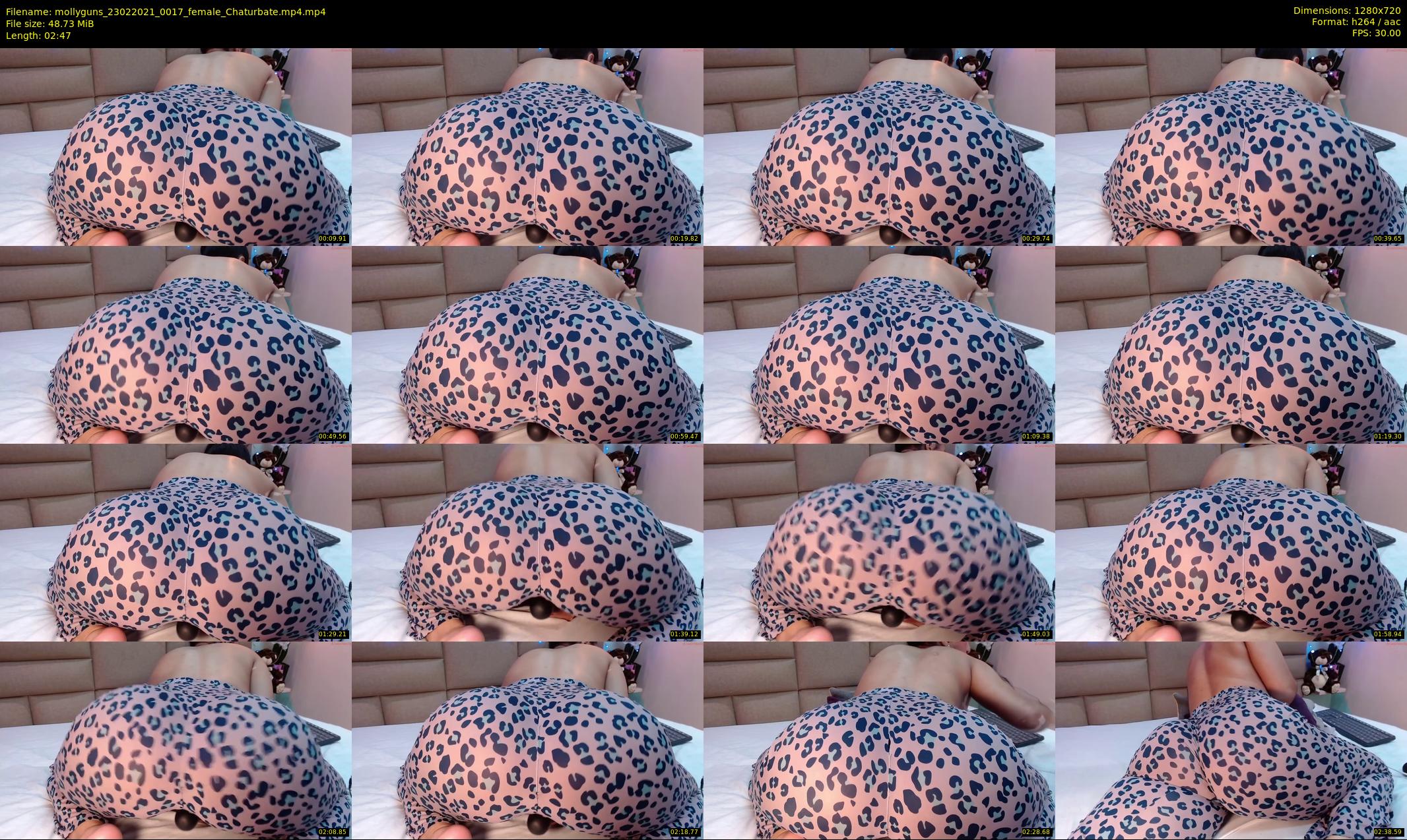 mollyguns — 3 minute Chaturbate female cam show recording, 720p, Feb 23, 2021