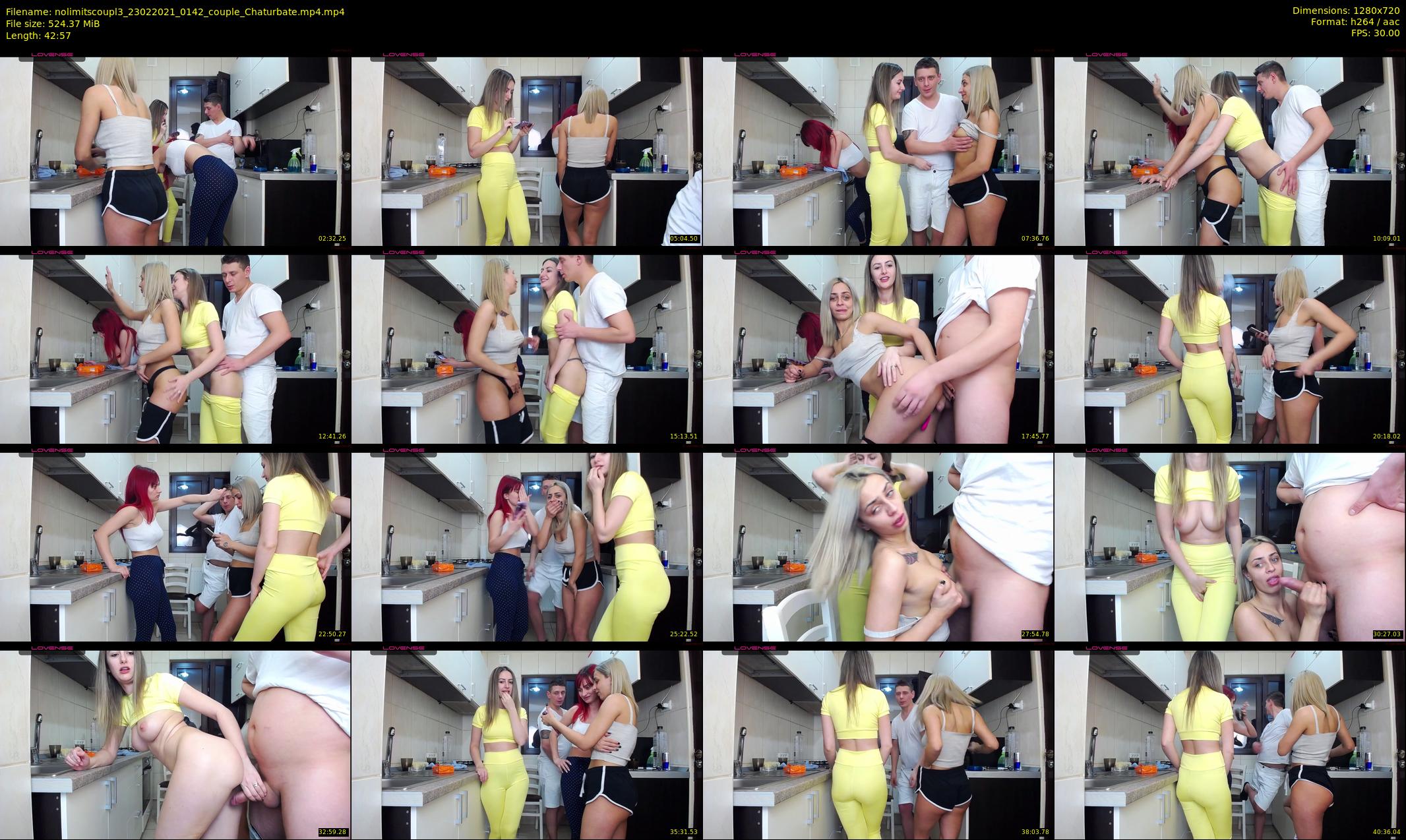 nolimitscoupl3 — 43 minute Chaturbate couple cam show recording, 720p, Feb 23, 2021