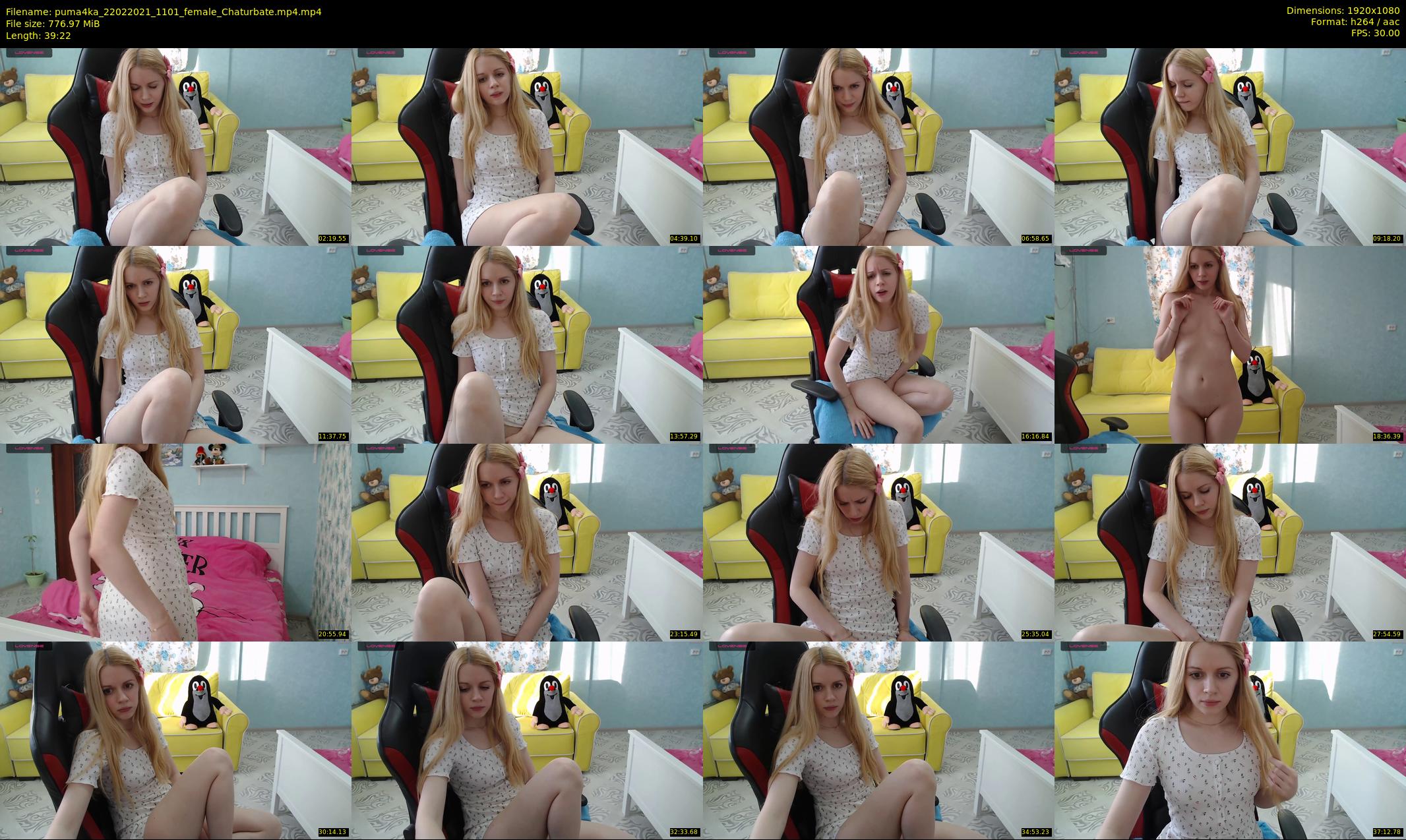 puma4ka — 40 minute Chaturbate female cam show recording, 1080p, Feb 22, 2021