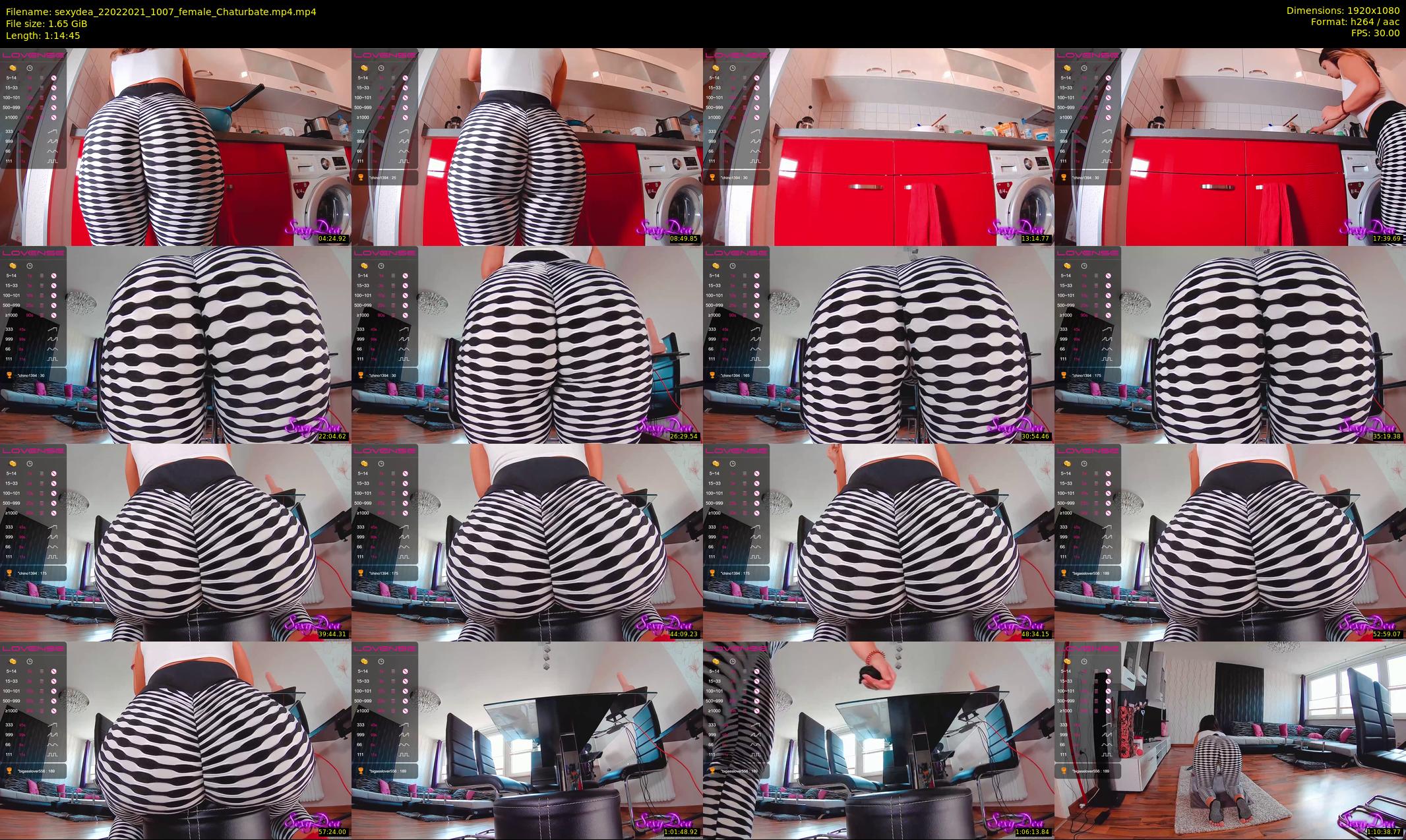 sexydea — 75 minute Chaturbate female cam show recording, 1080p, Feb 22, 2021