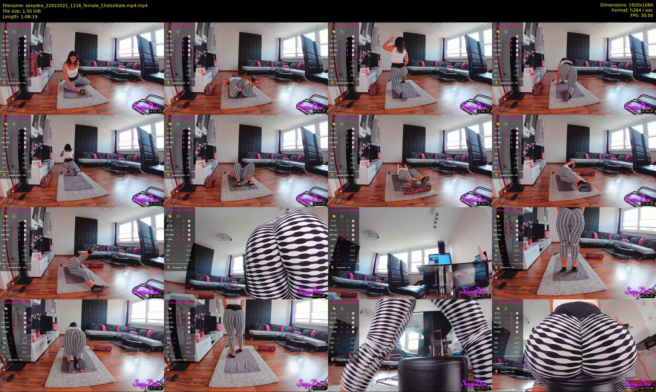 sexydea — 69 minute Chaturbate female cam show recording, 1080p, Feb 22, 2021