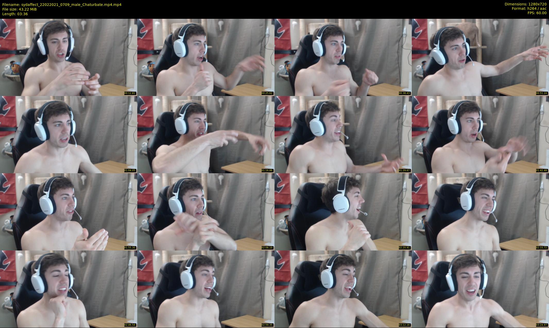 sydaffect — 4 minute Chaturbate male cam show recording, 720p, Feb 22, 2021