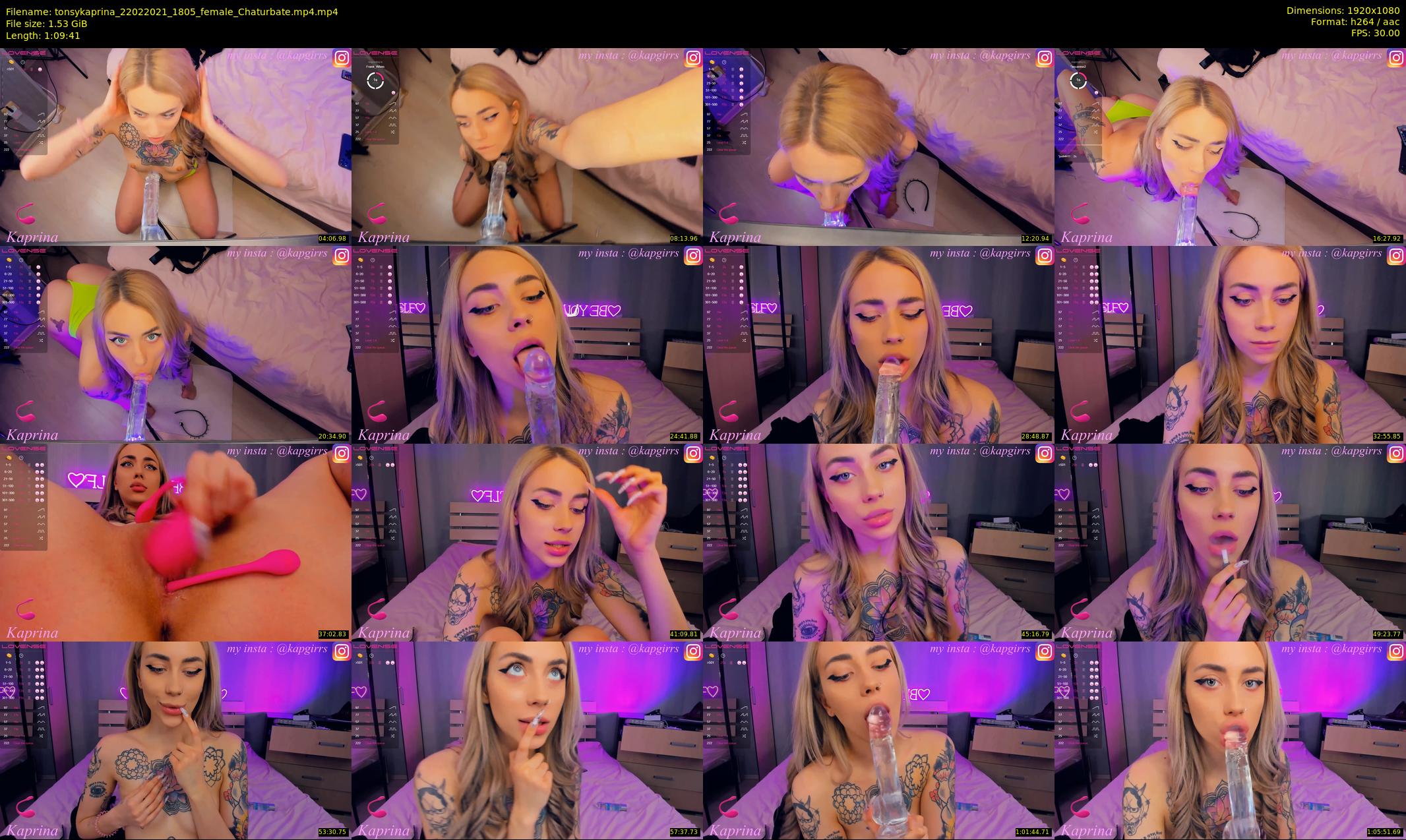 tonsykaprina — 70 minute Chaturbate couple cam show recording, 1080p, Feb 22, 2021