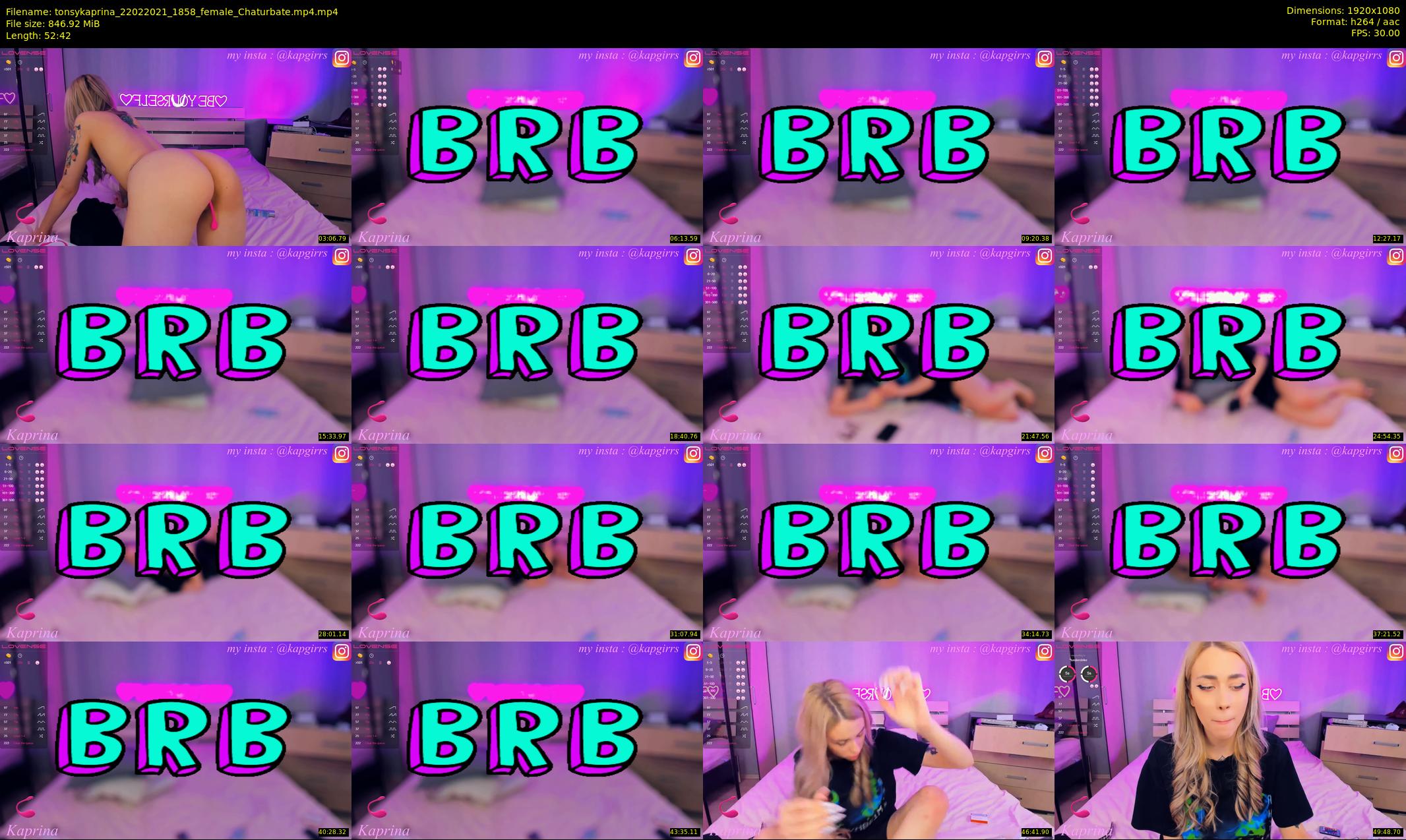 tonsykaprina — 53 minute Chaturbate couple cam show recording, 1080p, Feb 22, 2021