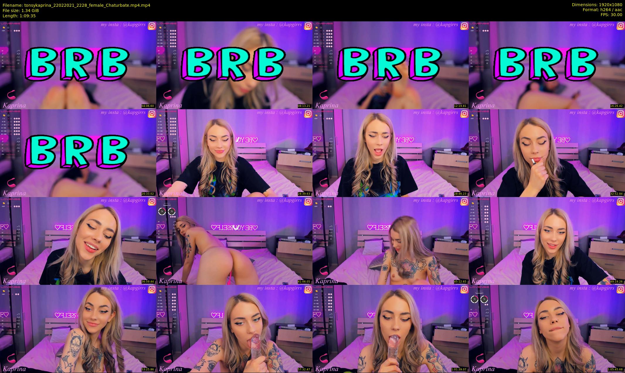tonsykaprina — 70 minute Chaturbate couple cam show recording, 1080p, Feb 22, 2021