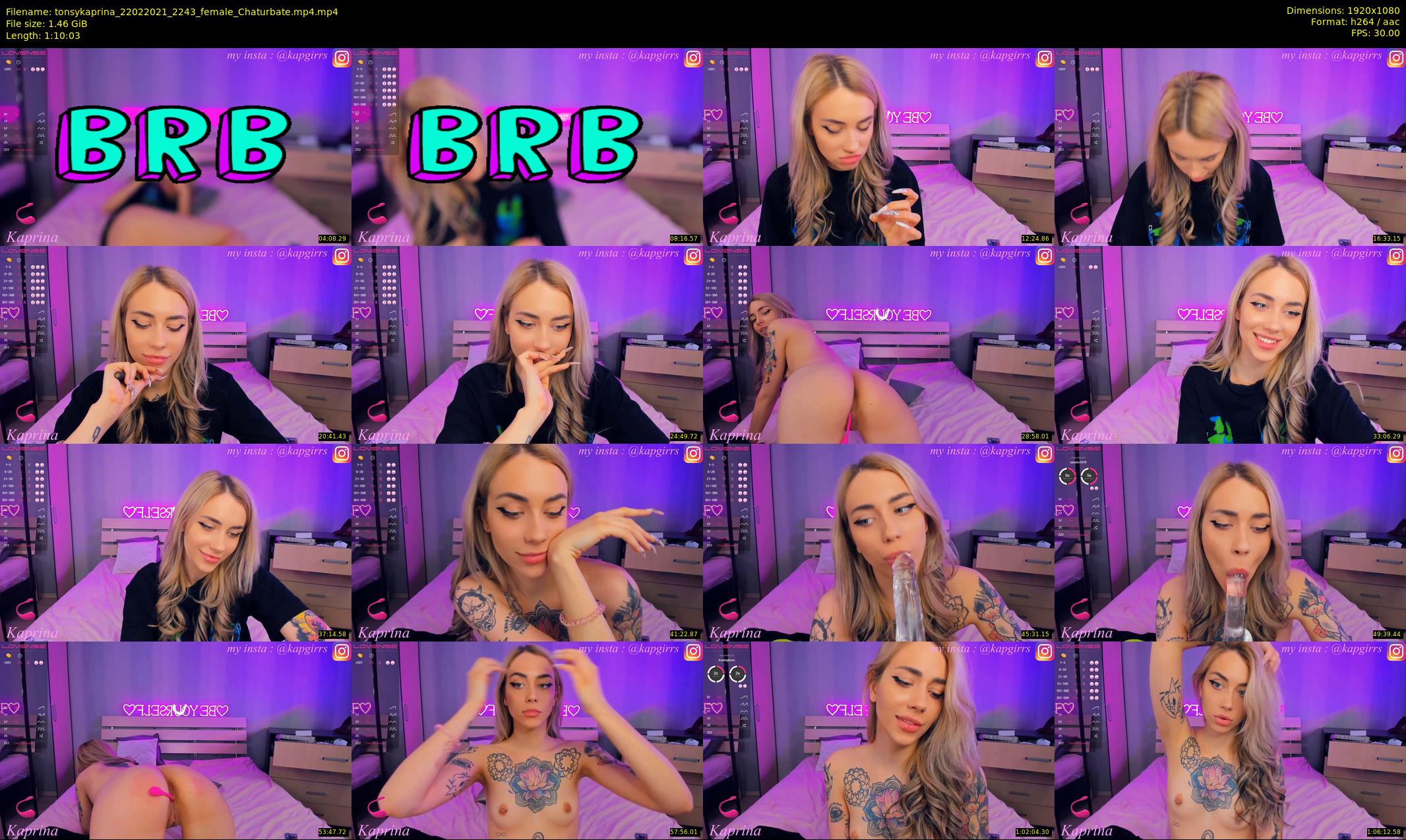 tonsykaprina — 71 minute Chaturbate couple cam show recording, 1080p, Feb 22, 2021