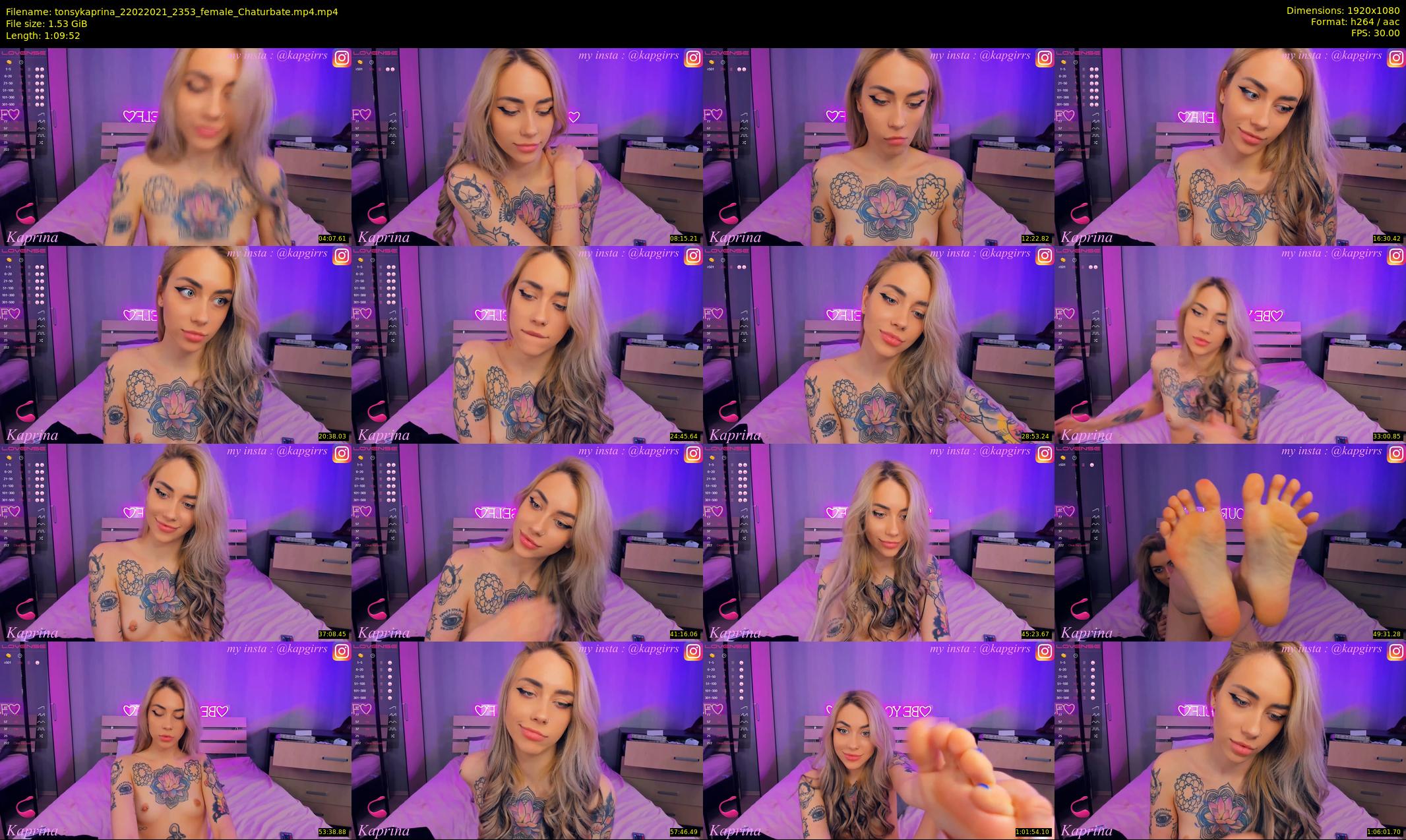 tonsykaprina — 70 minute Chaturbate couple cam show recording, 1080p, Feb 22, 2021