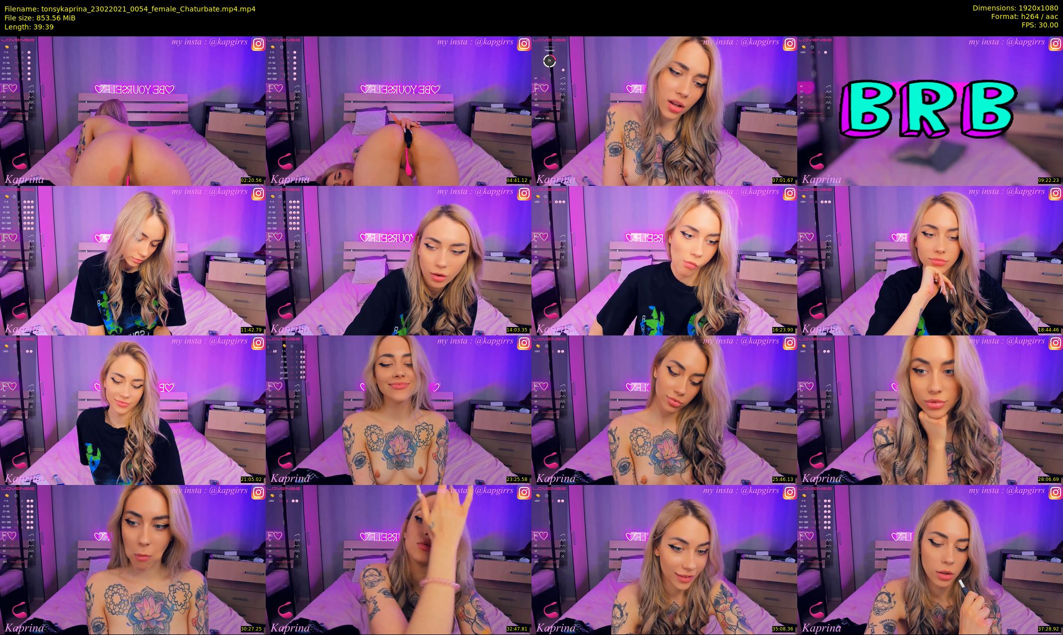 tonsykaprina — 40 minute Chaturbate couple cam show recording, 1080p, Feb 23, 2021