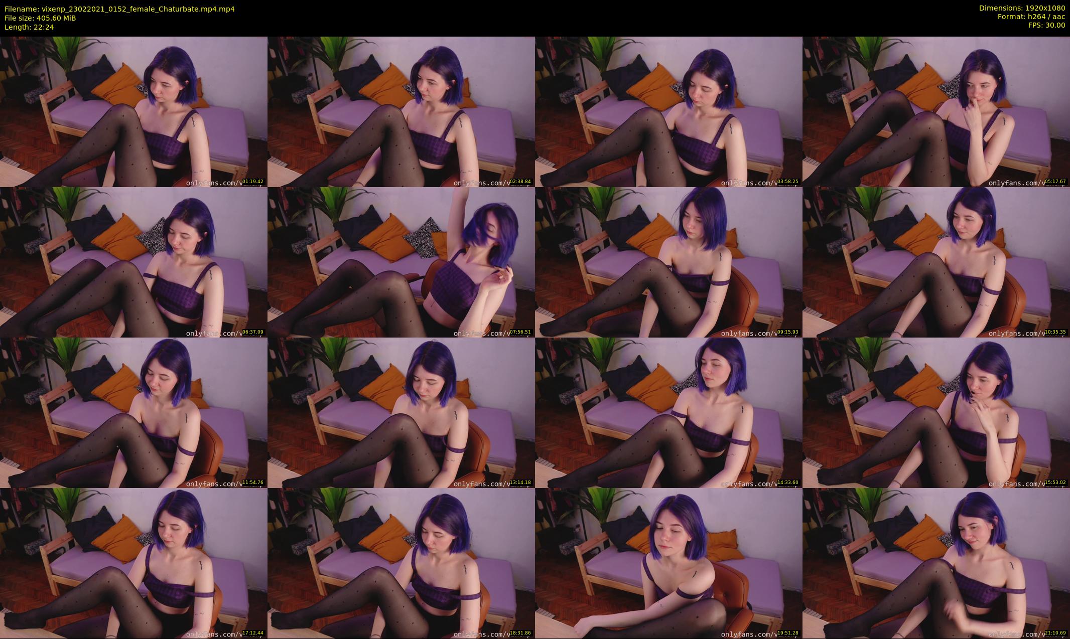 vixenp — 23 minute Chaturbate female cam show recording, 1080p, Feb 23, 2021