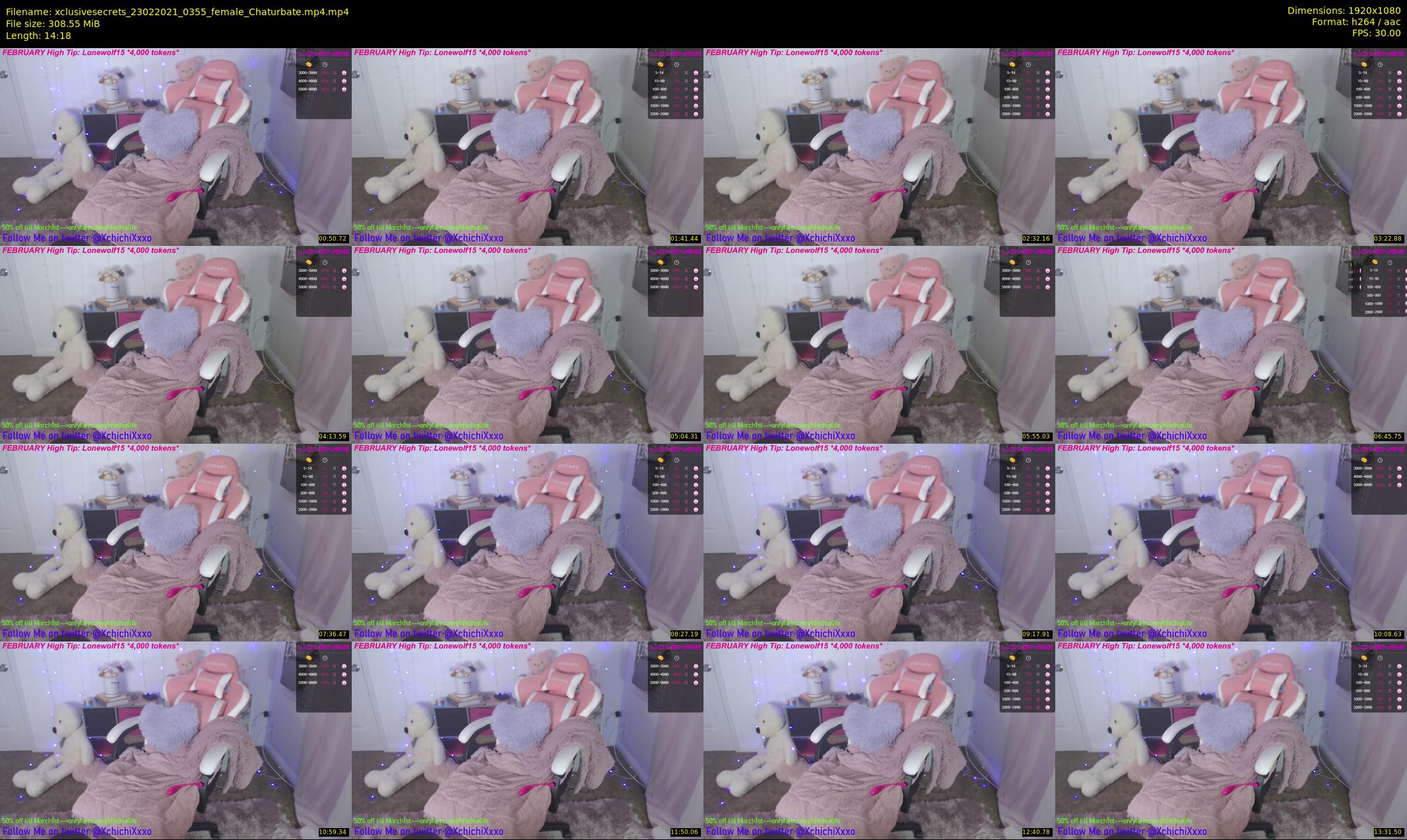 xclusivesecrets — 15 minute Chaturbate female cam show recording, 1080p, Feb 23, 2021
