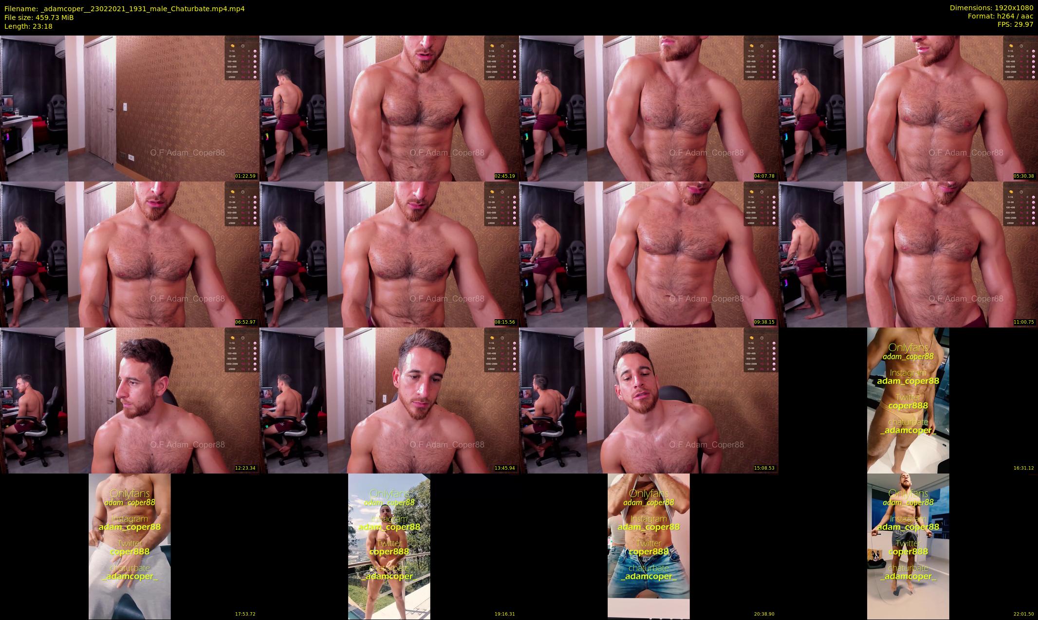 _adamcoper_ — 24 minute Chaturbate male cam show recording, 1080p, Feb 23, 2021