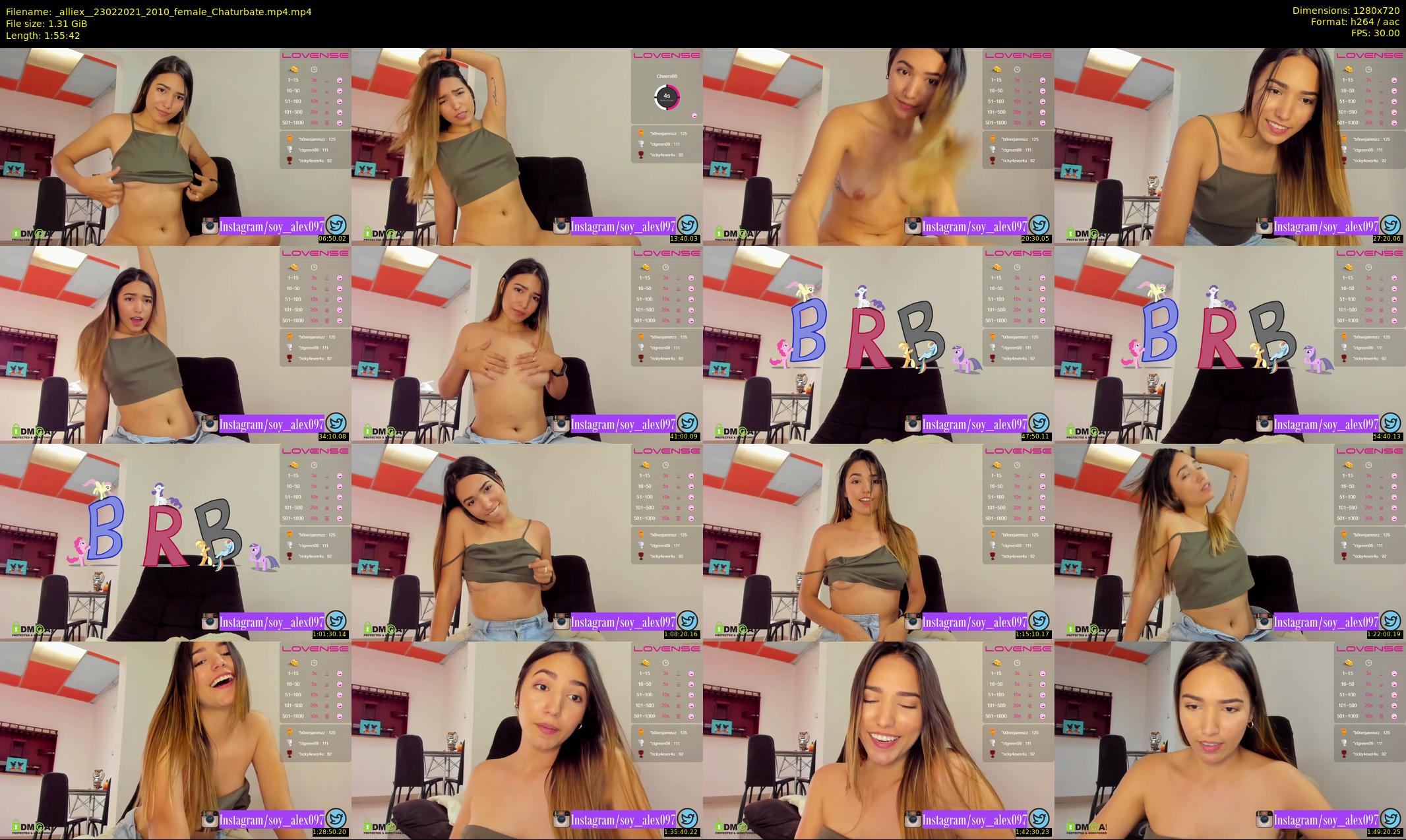 _alliex_ — 116 minute Chaturbate female cam show recording, 720p, Feb 23, 2021
