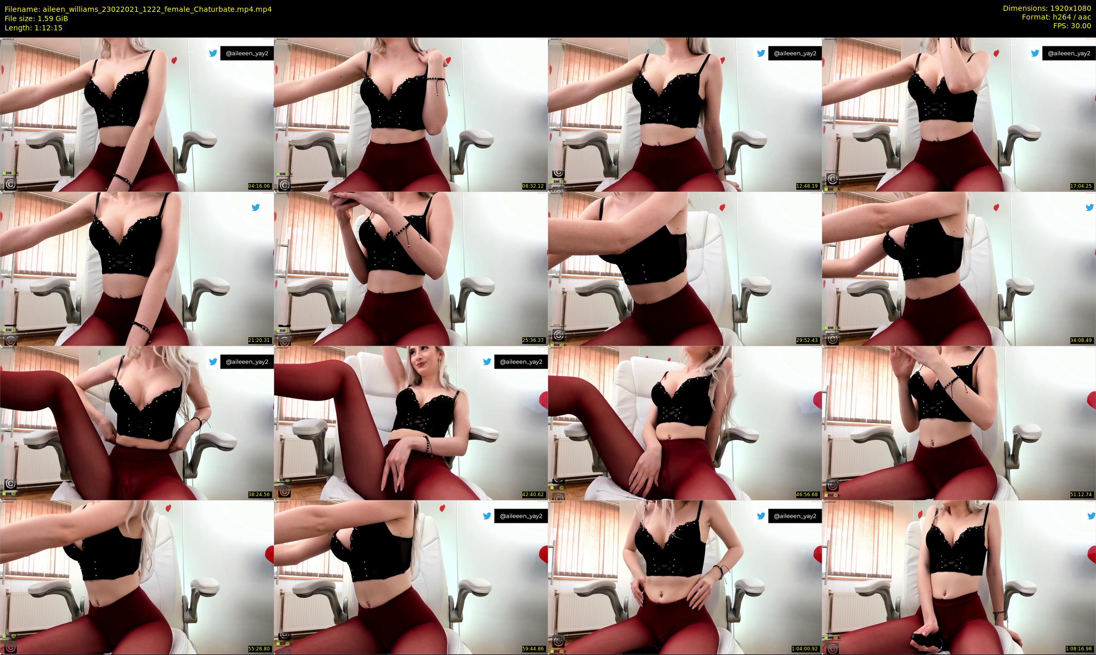 aileen_williams — 73 minute Chaturbate female cam show recording, 1080p, Feb 23, 2021