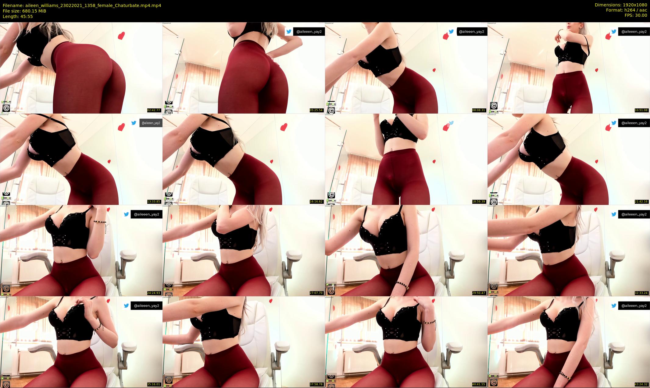 aileen_williams — 46 minute Chaturbate female cam show recording, 1080p, Feb 23, 2021
