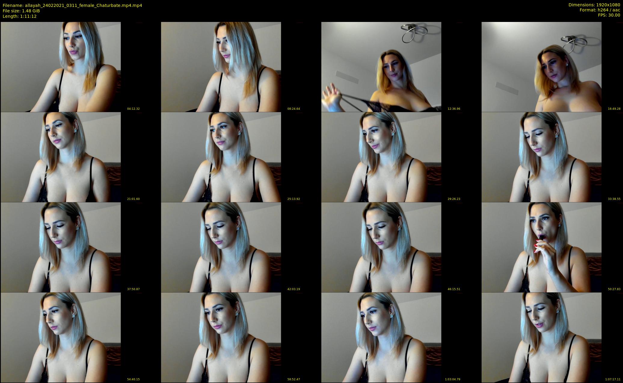 allayah — 72 minute Chaturbate female cam show recording, 1080p, Feb 24, 2021
