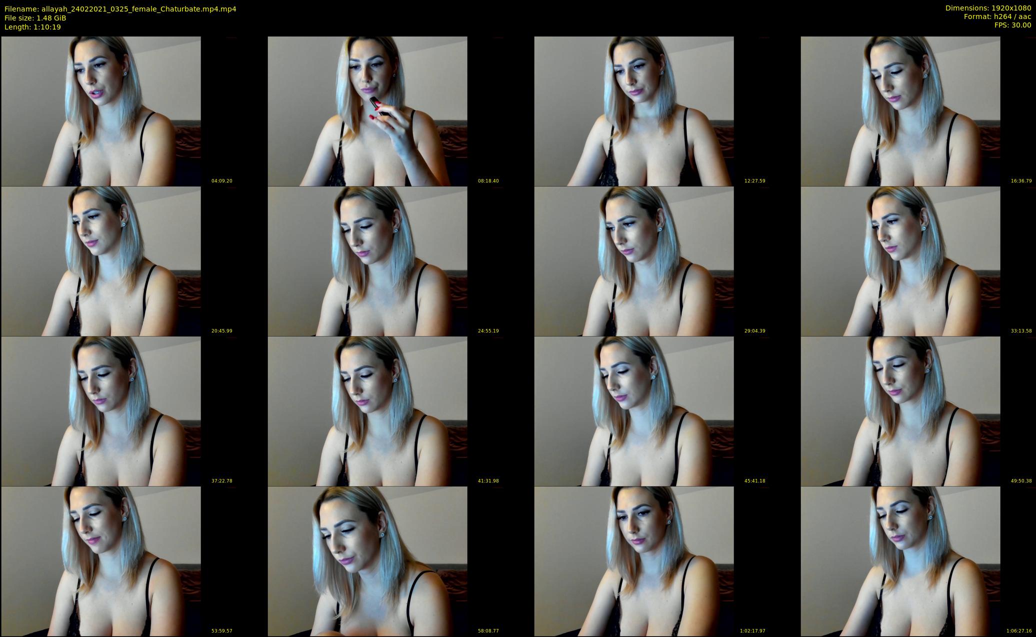 allayah — 71 minute Chaturbate female cam show recording, 1080p, Feb 24, 2021