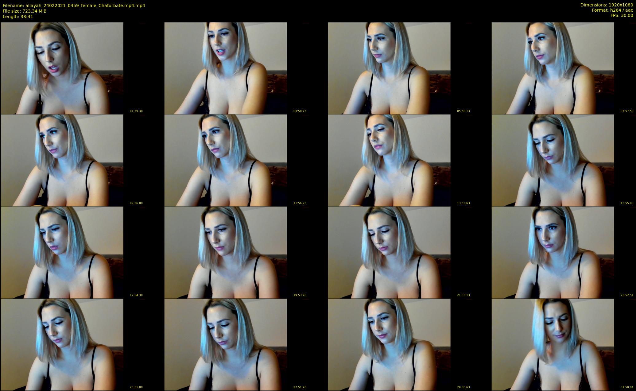 allayah — 34 minute Chaturbate female cam show recording, 1080p, Feb 24, 2021
