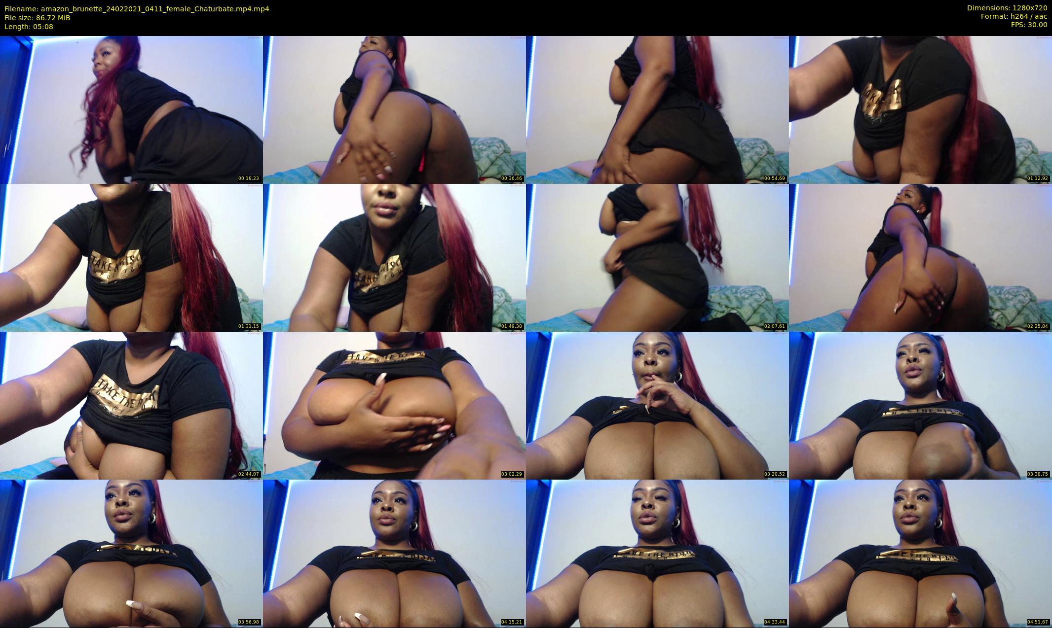amazon_brunette — 6 minute Chaturbate female cam show recording, 720p, Feb 24, 2021