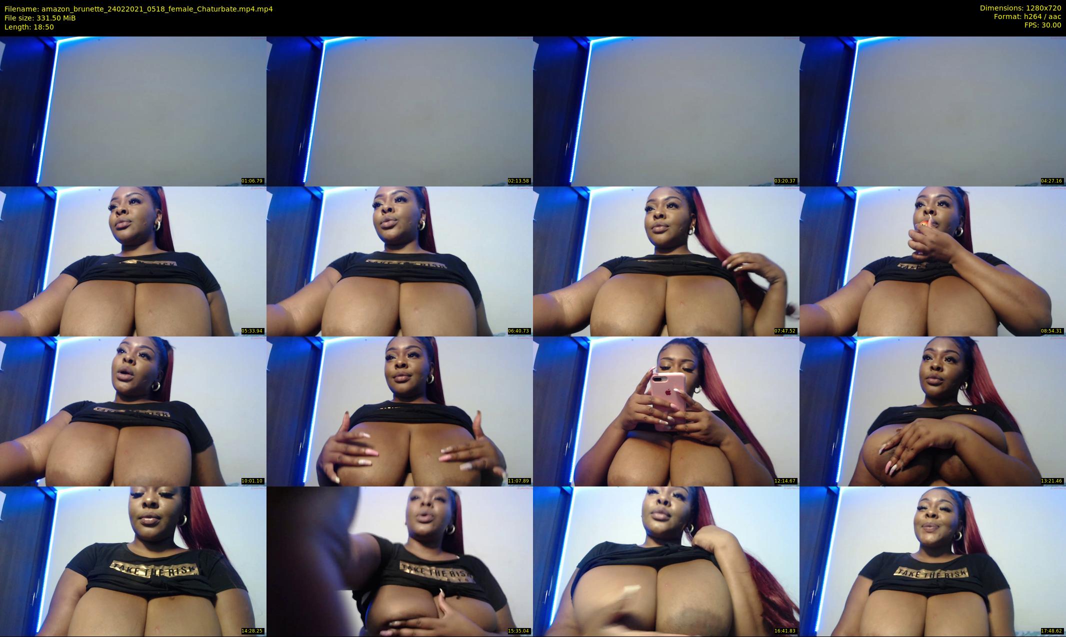 amazon_brunette — 19 minute Chaturbate female cam show recording, 720p, Feb 24, 2021