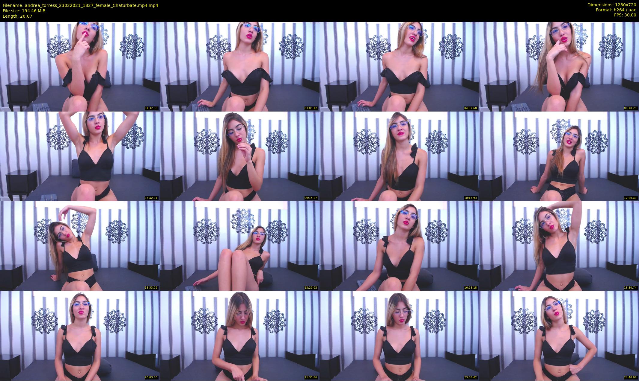 andrea_torress — 27 minute Chaturbate female cam show recording, 720p, Feb 23, 2021
