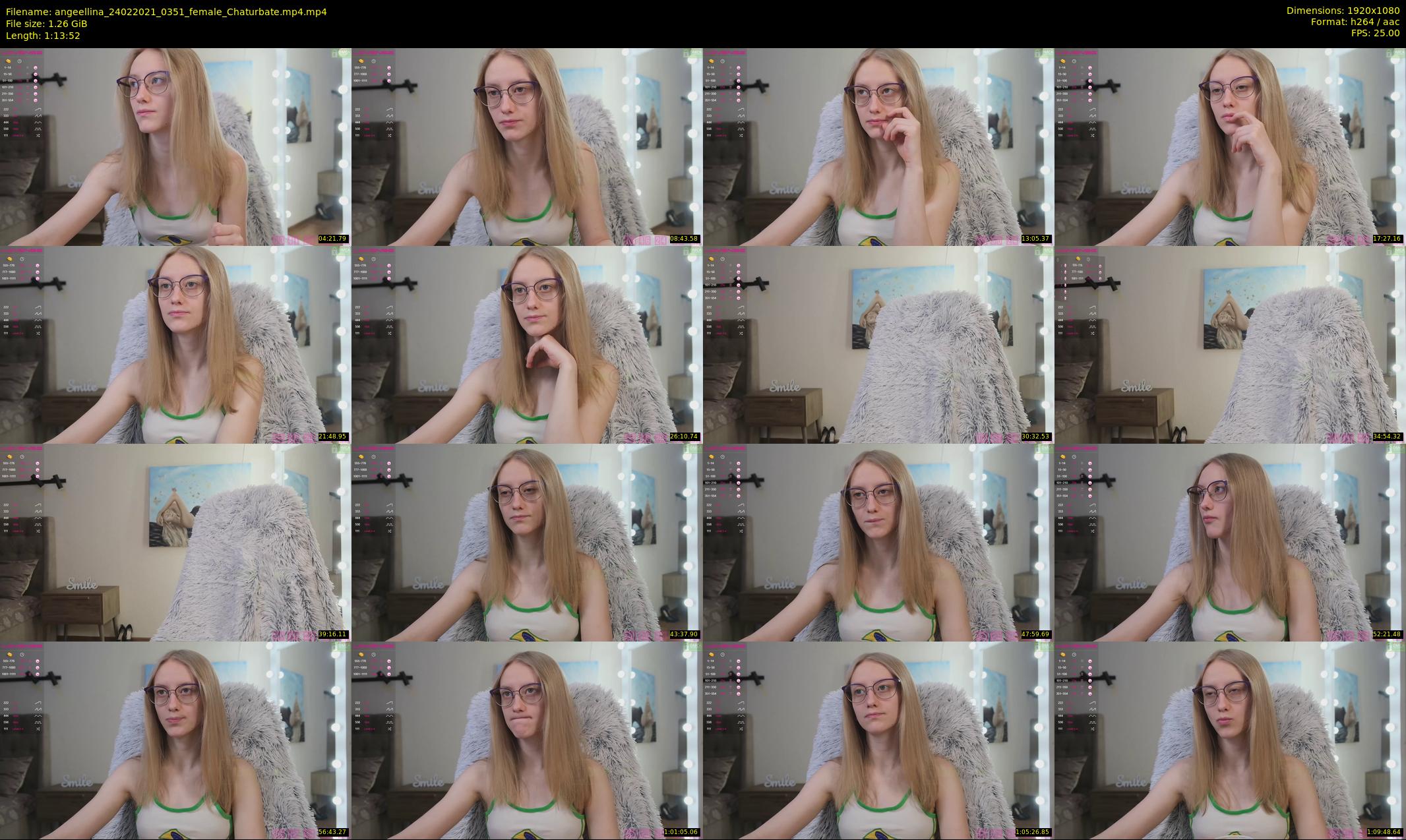 angeellina — 74 minute Chaturbate female cam show recording, 1080p, Feb 24, 2021