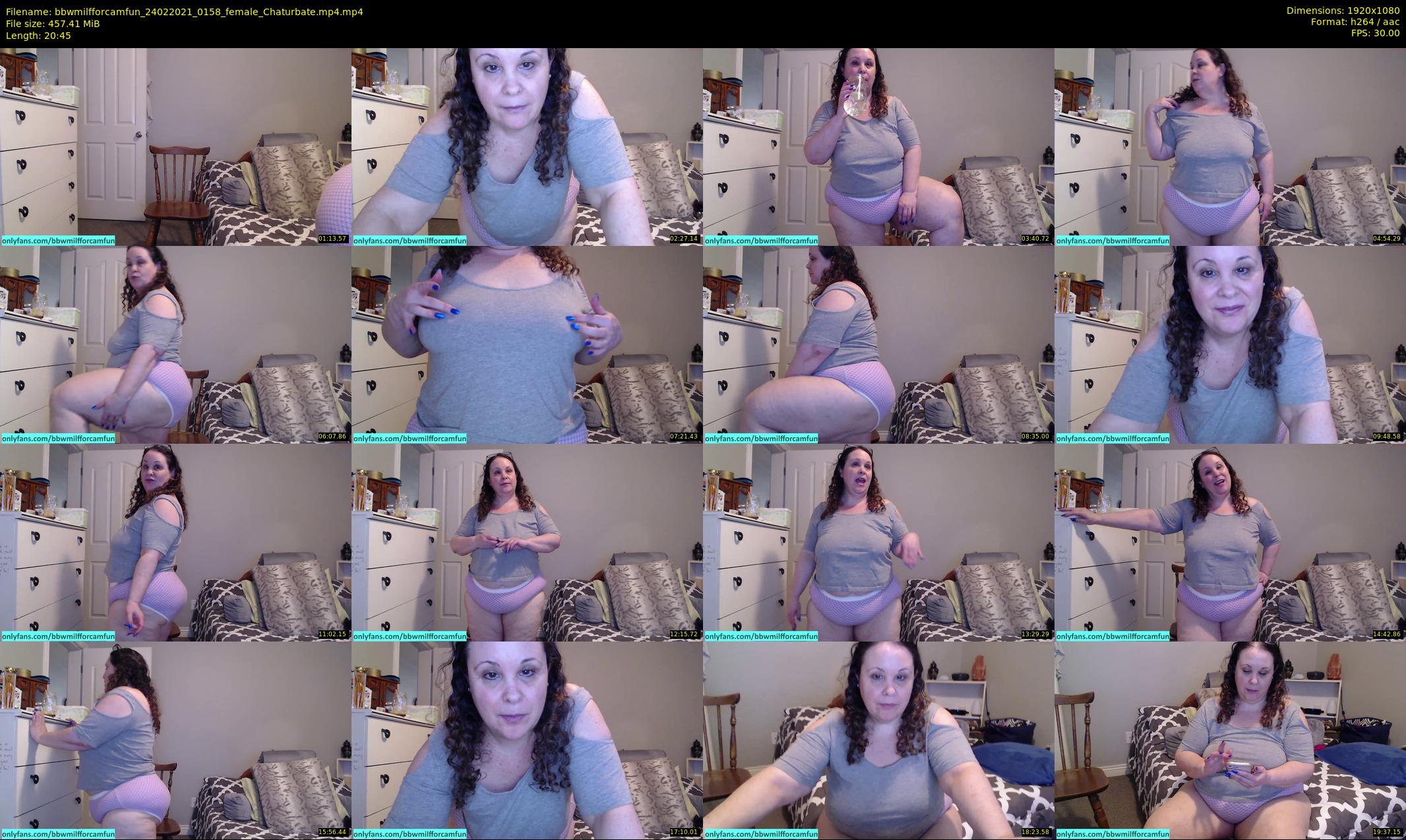 bbwmilfforcamfun — 21 minute Chaturbate female cam show recording, 1080p, Feb 24, 2021
