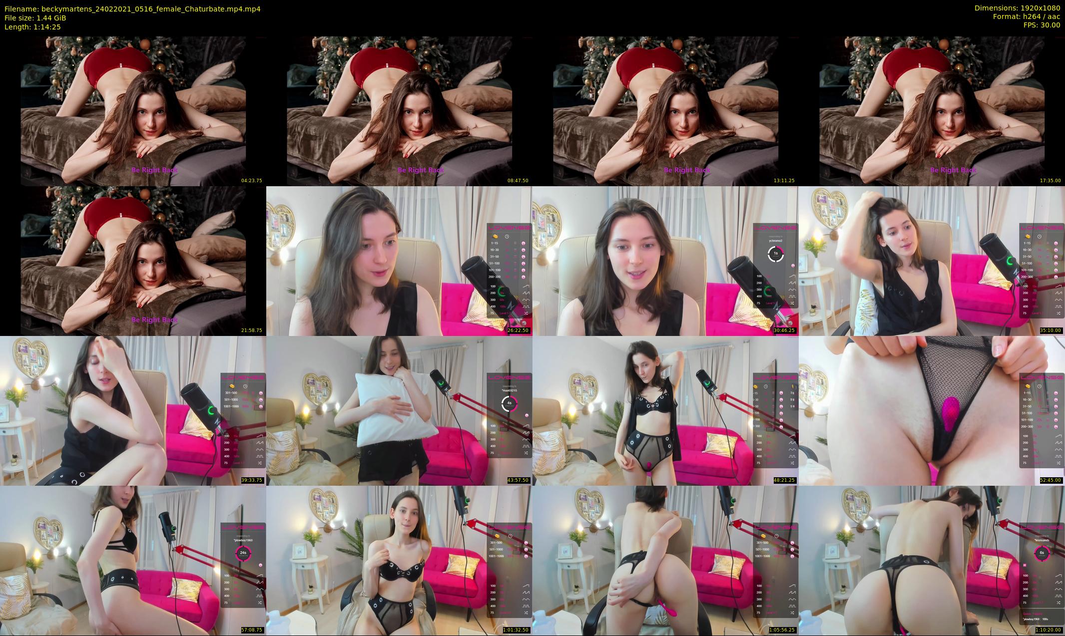 beckymartens — 75 minute Chaturbate female cam show recording, 1080p, Feb 24, 2021