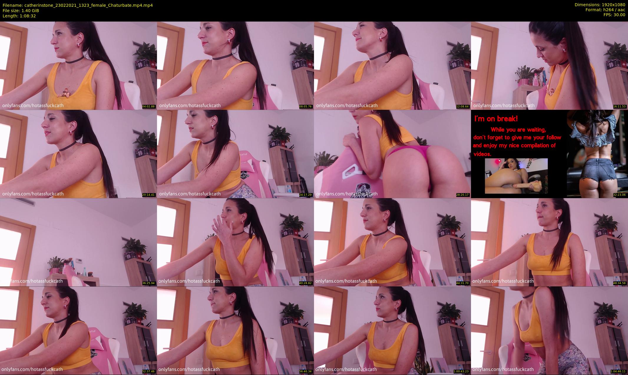 catherinstone — 69 minute Chaturbate female cam show recording, 1080p, Feb 23, 2021
