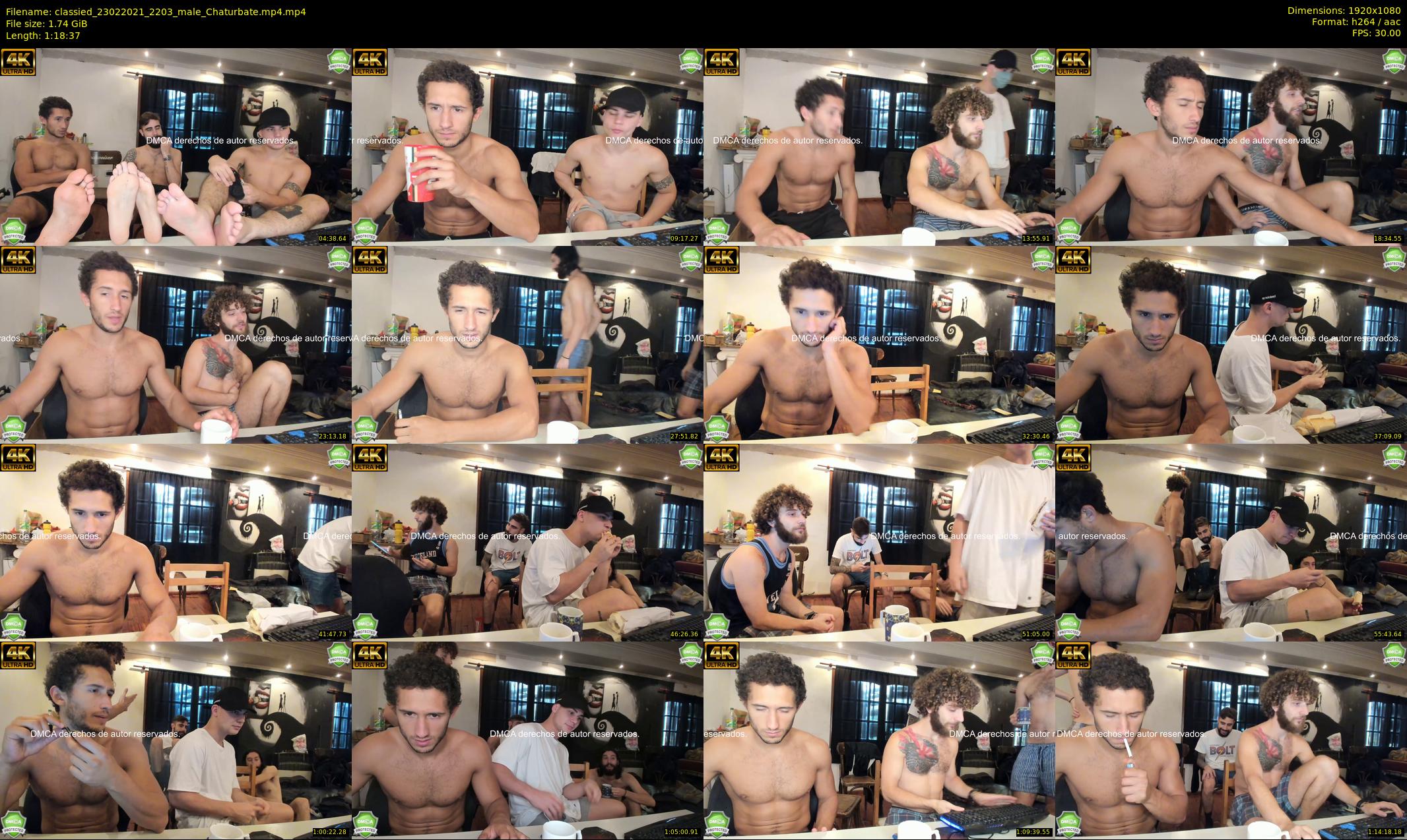 classied — 79 minute Chaturbate male cam show recording, 1080p, Feb 23, 2021