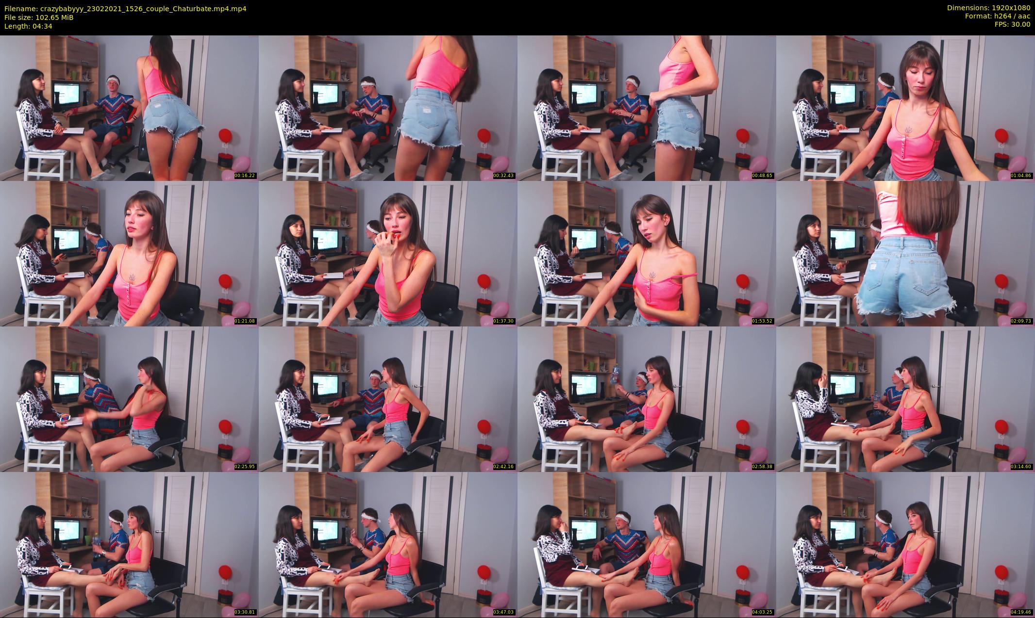 crazybabyyy — 5 minute Chaturbate couple cam show recording, 1080p, Feb 23, 2021
