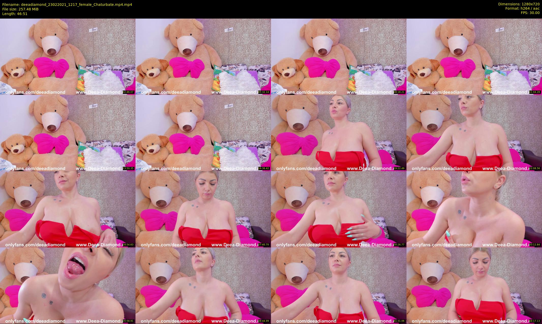 deeadiamond — 47 minute Chaturbate female cam show recording, 720p, Feb 23, 2021