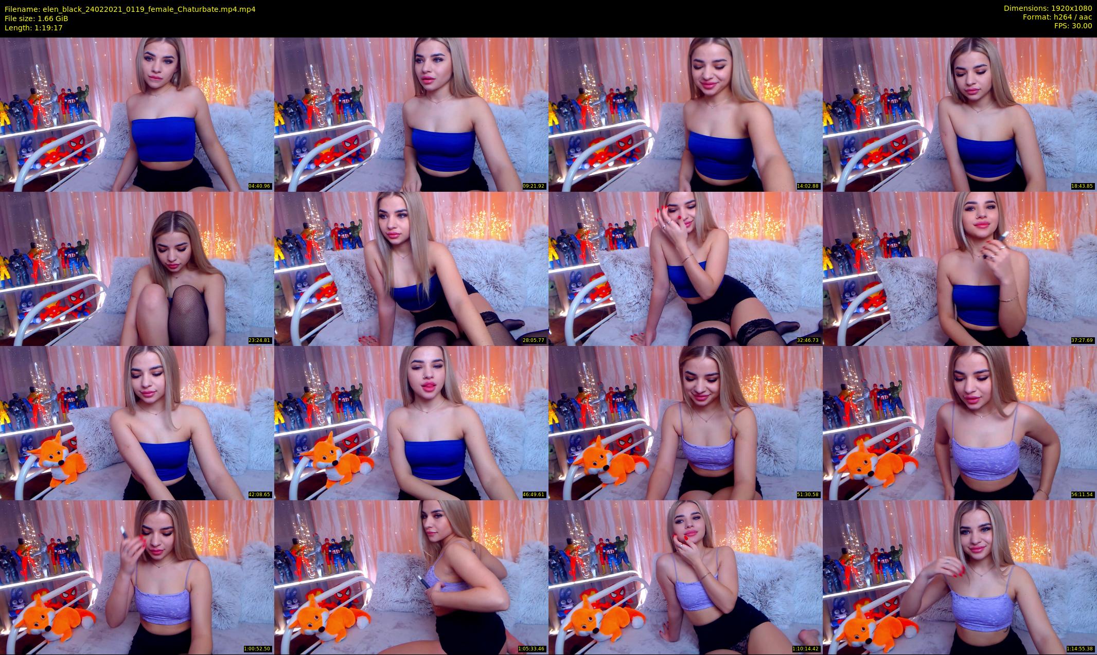 elen_black — 80 minute Chaturbate female cam show recording, 1080p, Feb 24, 2021
