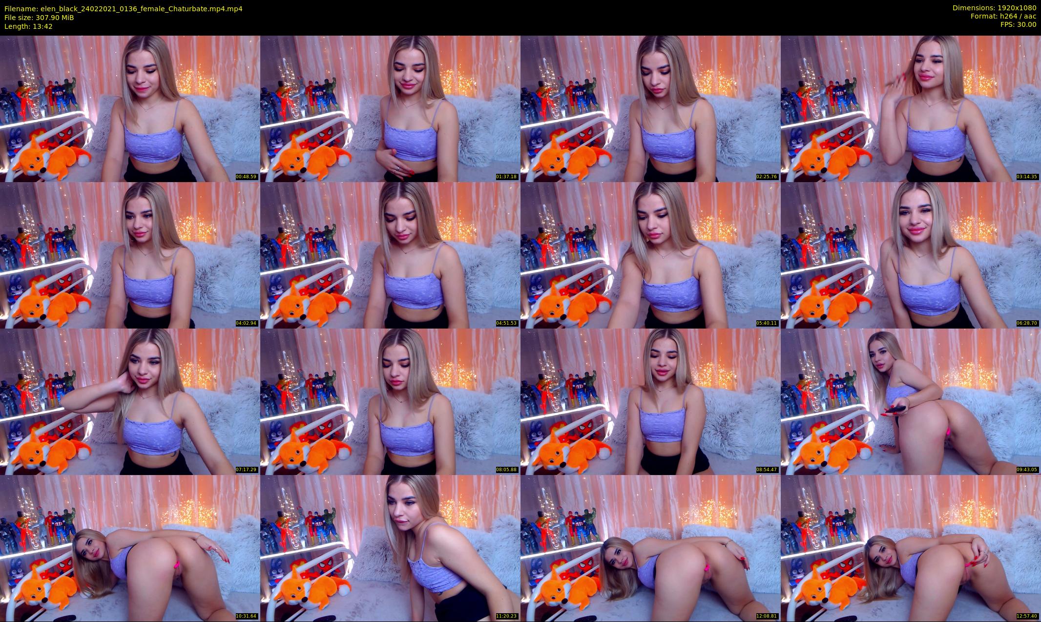 elen_black — 14 minute Chaturbate female cam show recording, 1080p, Feb 24, 2021