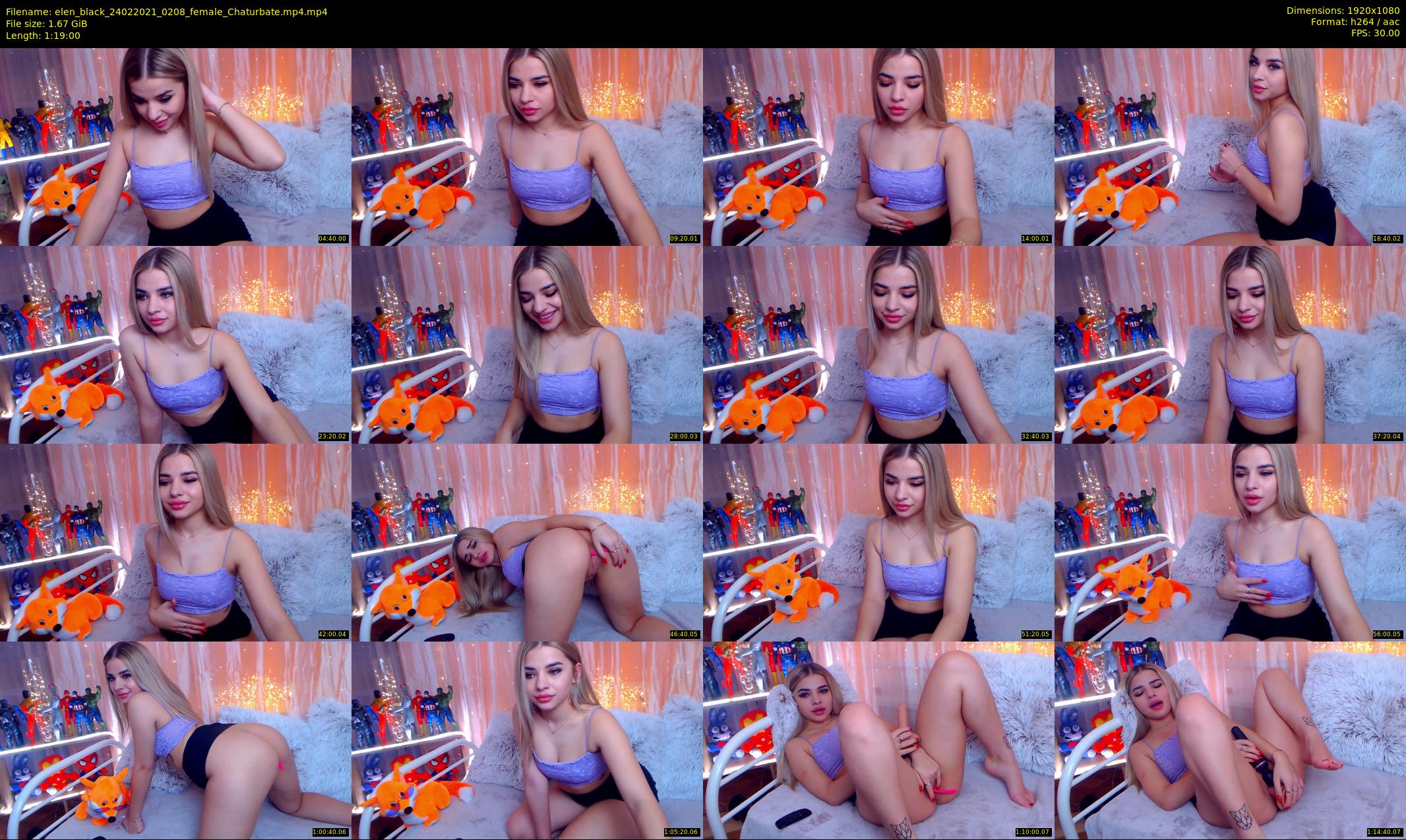 elen_black — 79 minute Chaturbate female cam show recording, 1080p, Feb 24, 2021