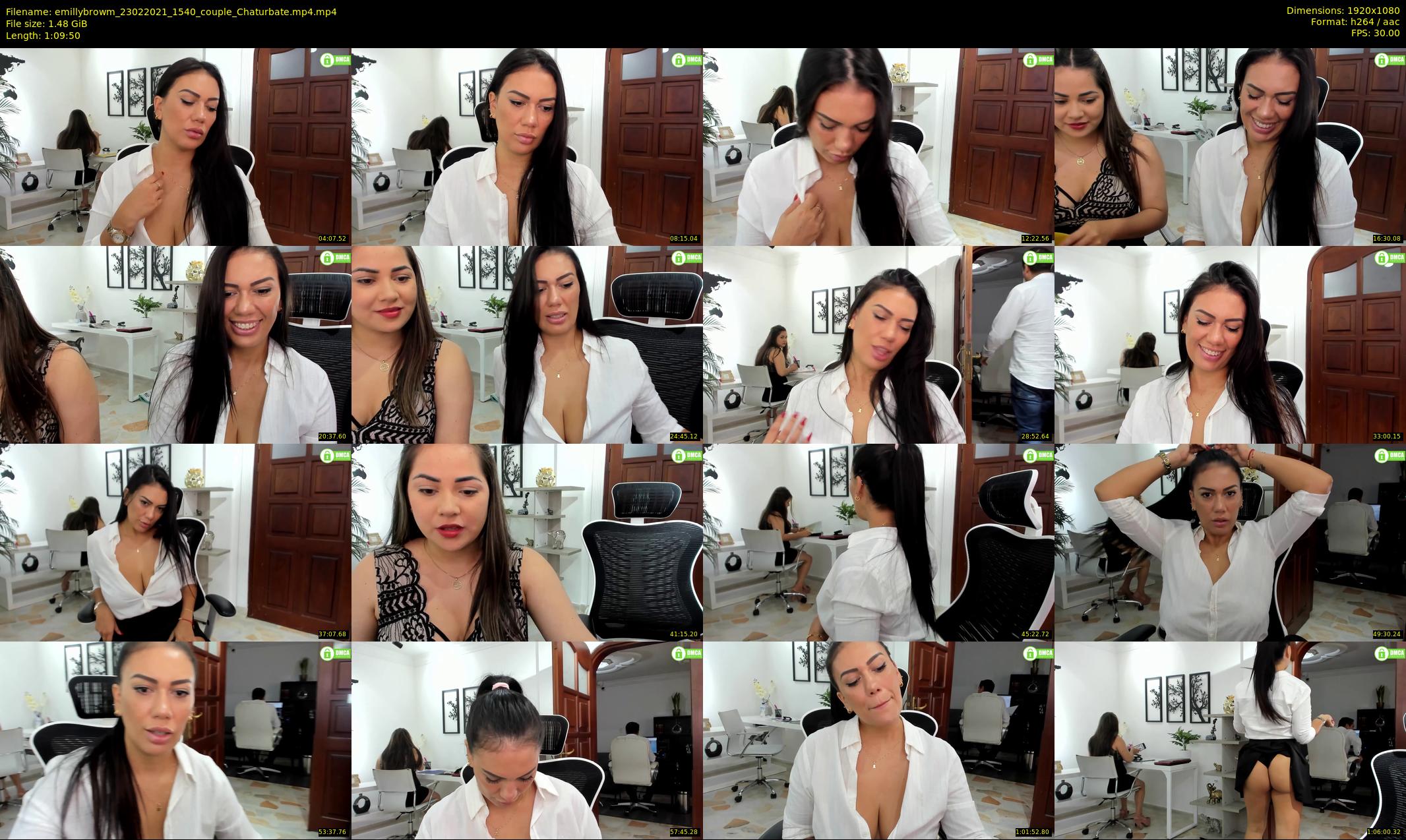 emillybrowm — 70 minute Chaturbate couple cam show recording, 1080p, Feb 23, 2021