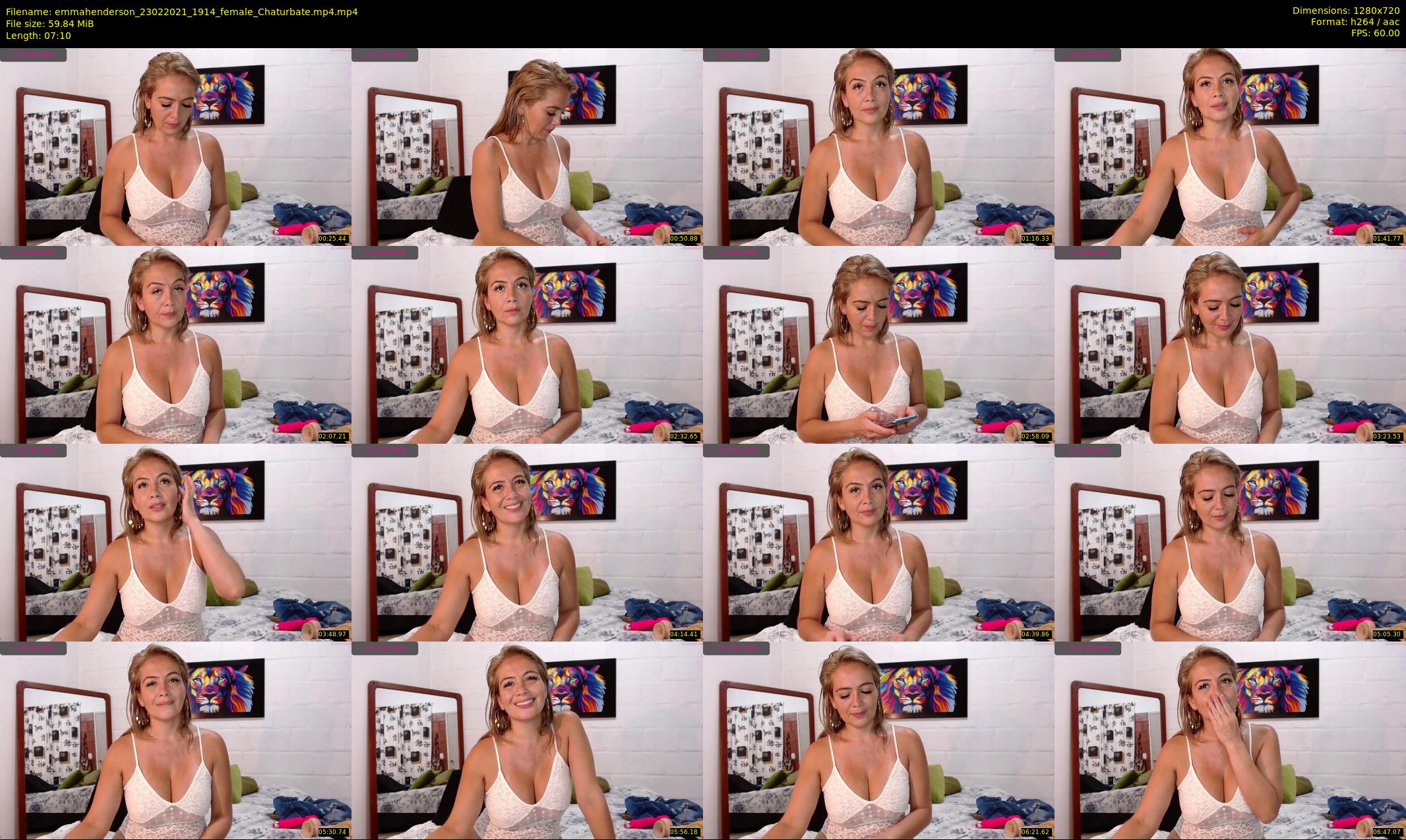 emmahenderson — 8 minute Chaturbate female cam show recording, 720p, Feb 23, 2021