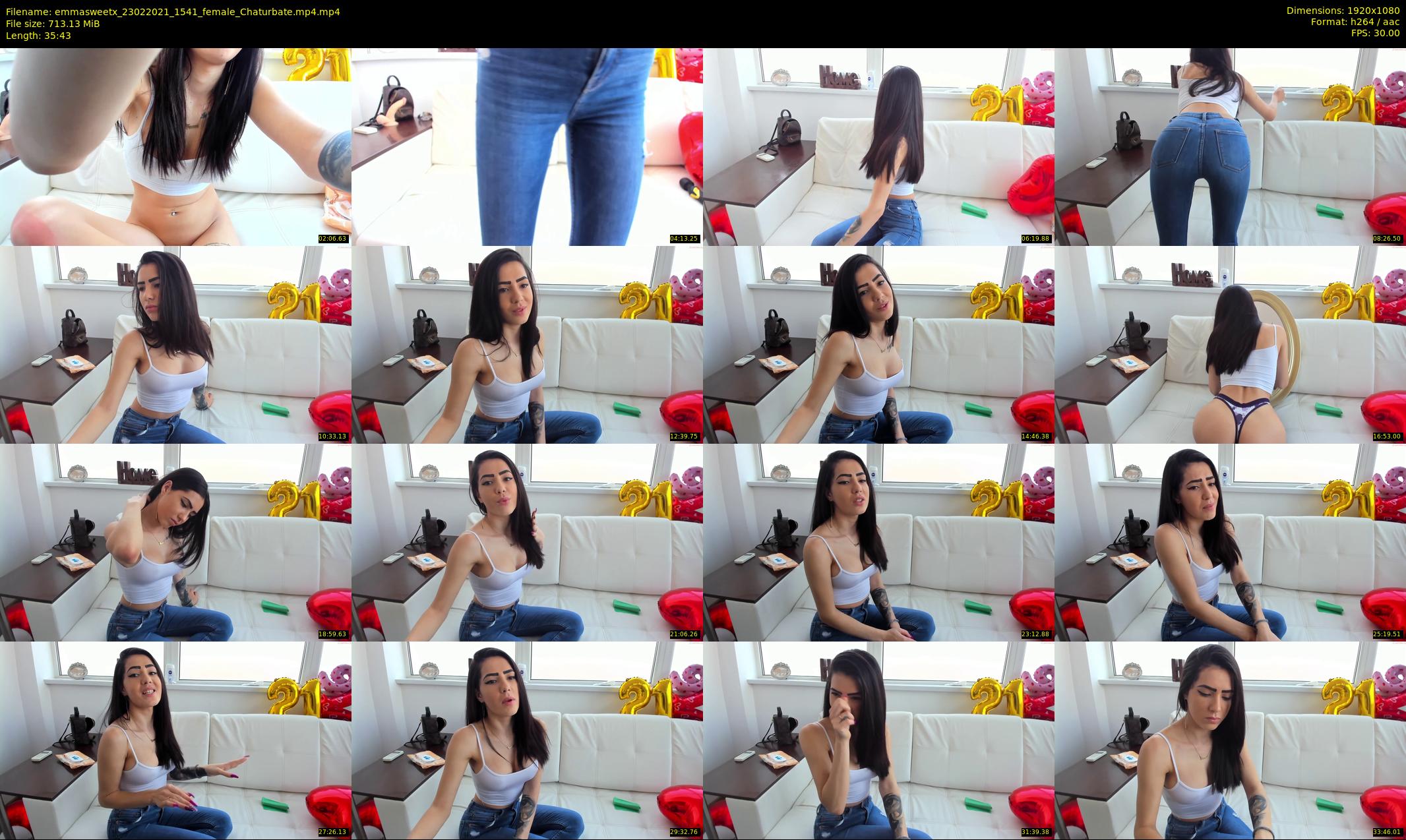 emmasweetx — 36 minute Chaturbate couple cam show recording, 1080p, Feb 23, 2021