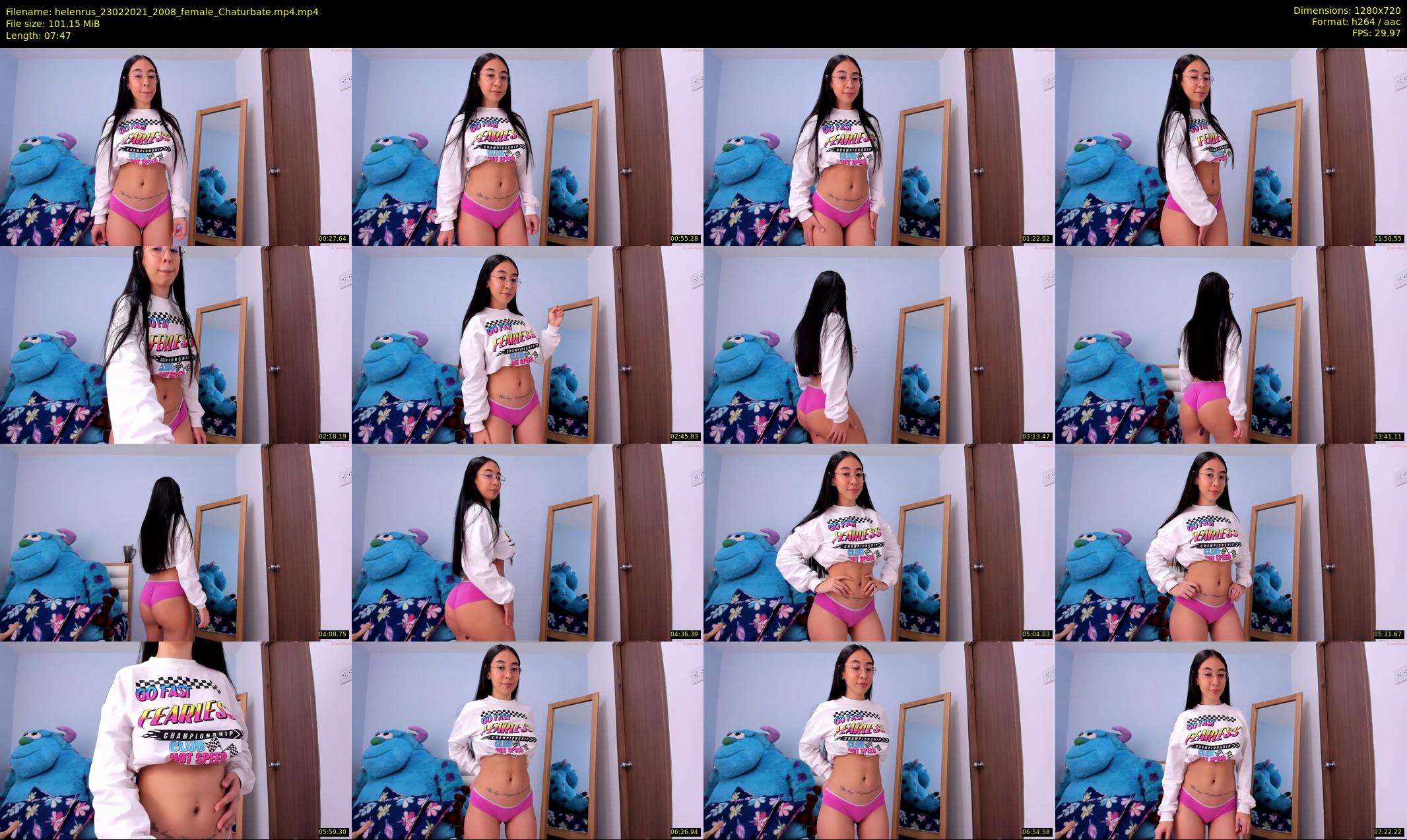 helenrus — 8 minute Chaturbate female cam show recording, 720p, Feb 23, 2021
