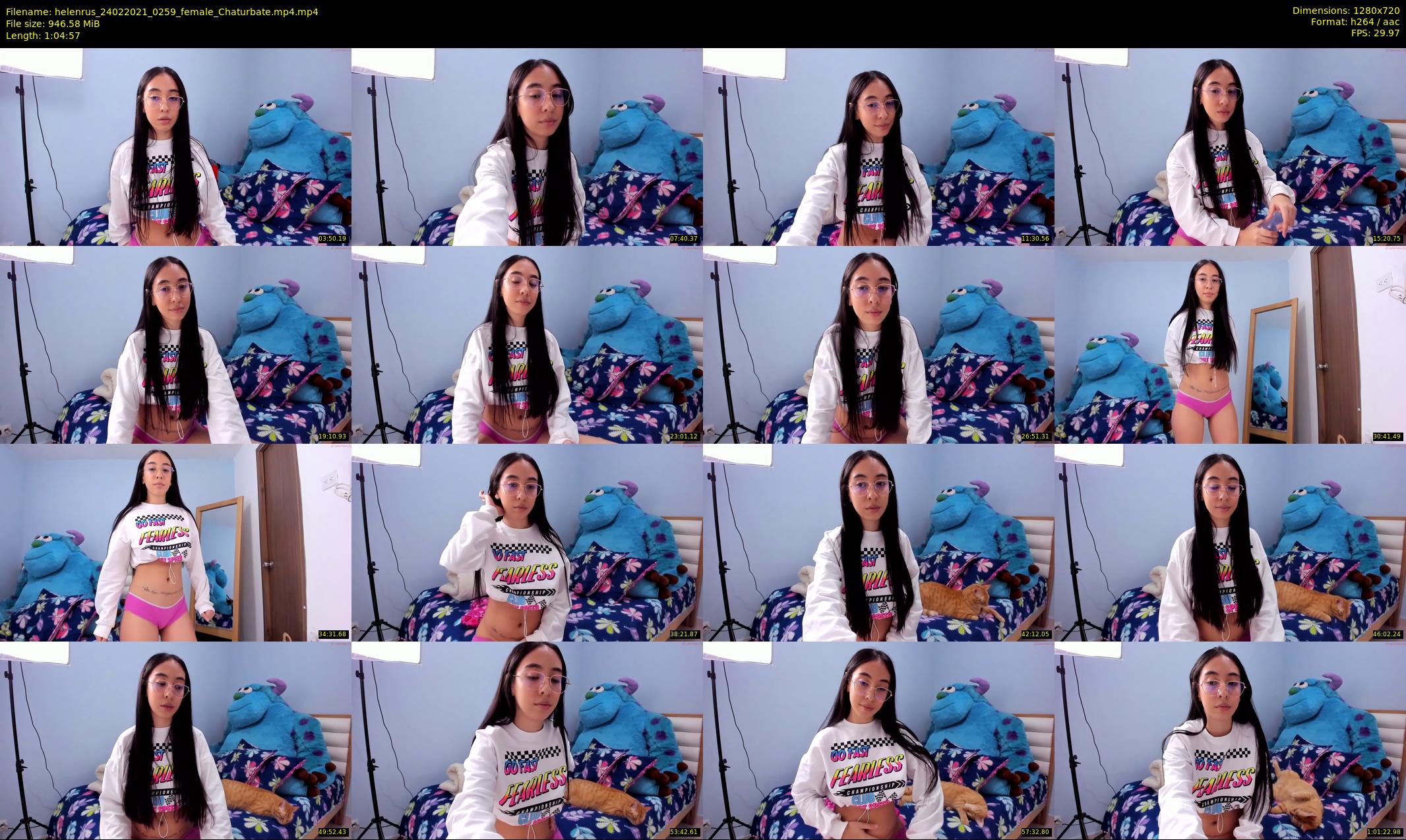 helenrus — 65 minute Chaturbate female cam show recording, 720p, Feb 24, 2021