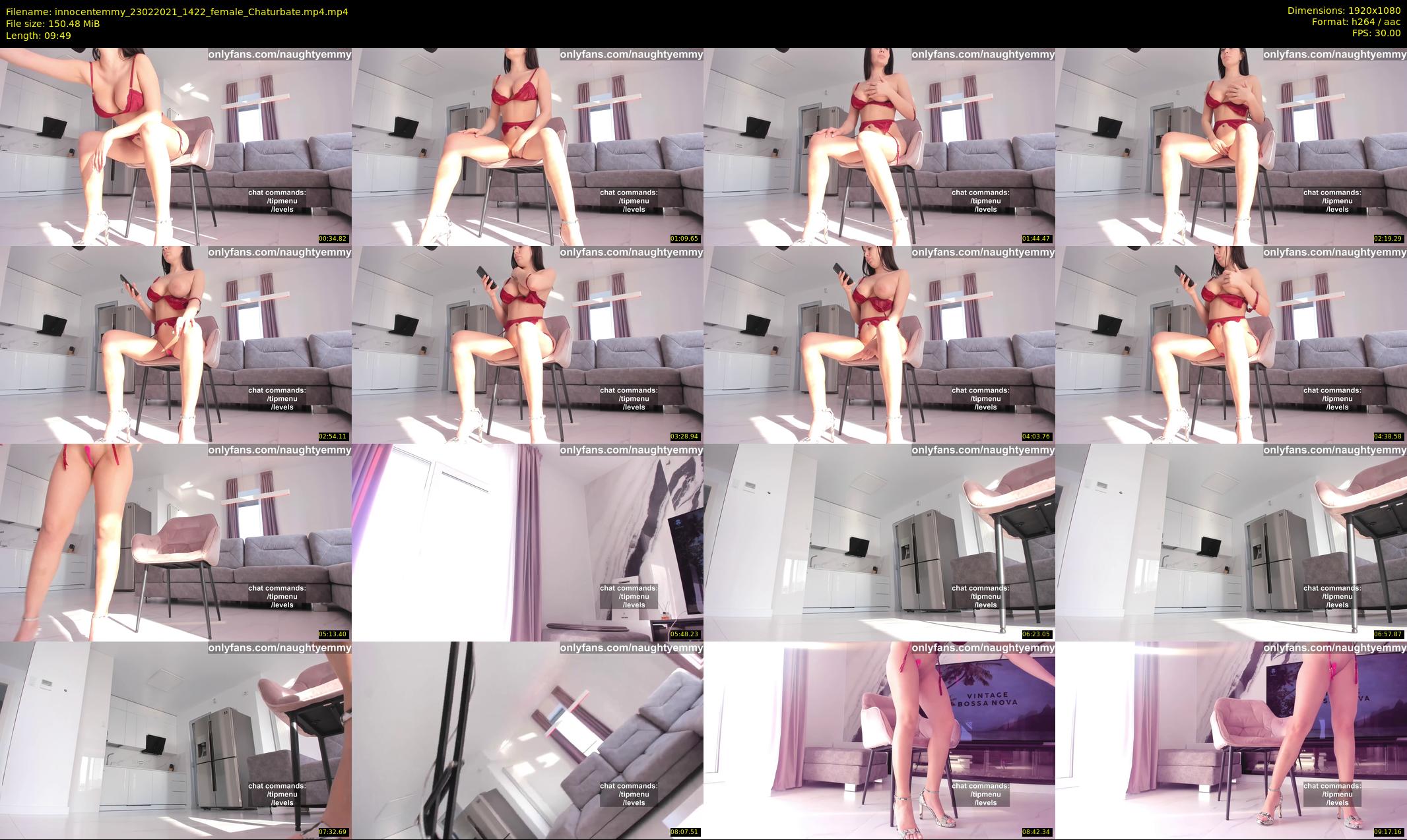 innocentemmy — 10 minute Chaturbate female cam show recording, 1080p, Feb 23, 2021